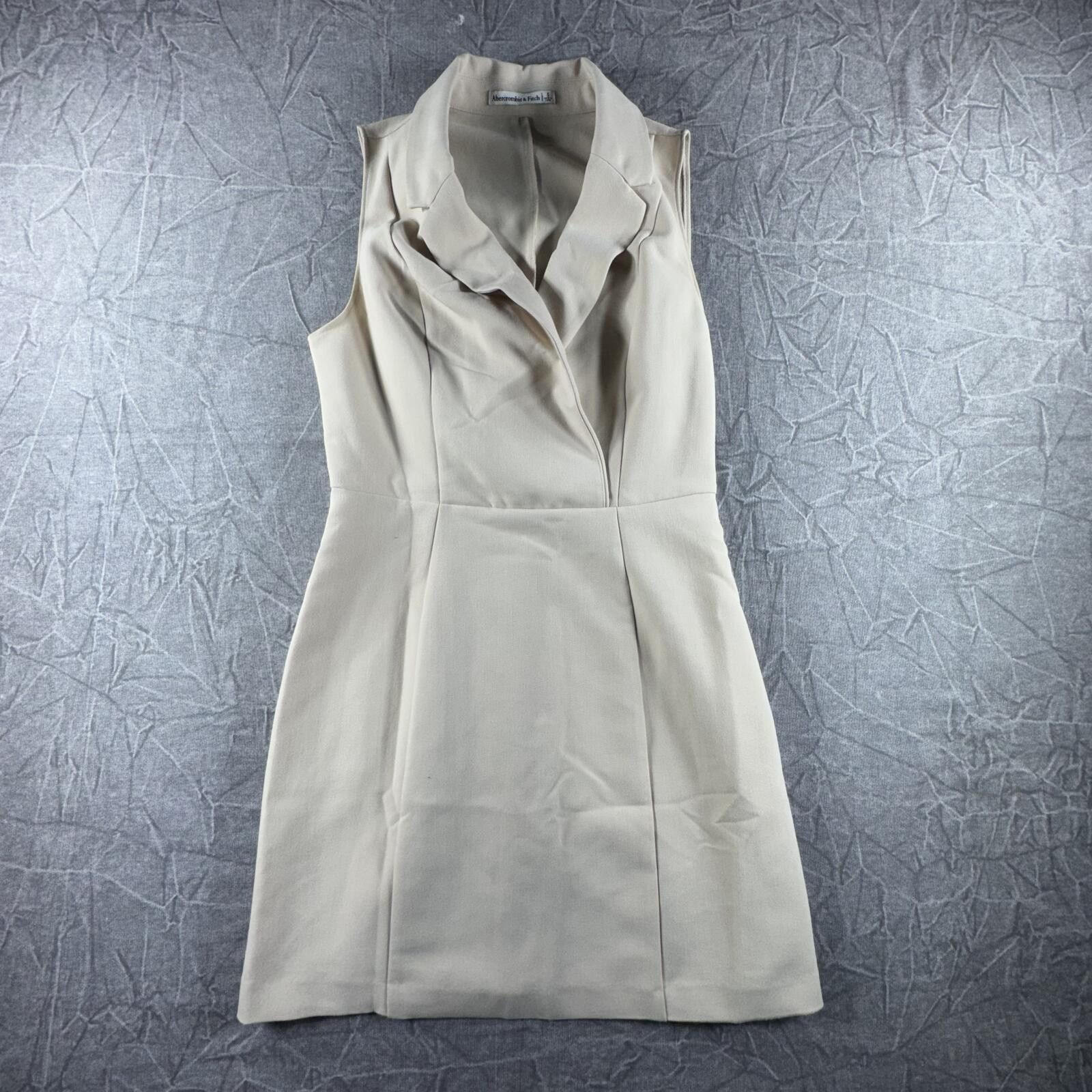Abercrombie & Fitch Abercrombie Dress Women's S Beige Mini Tall Size S / US 4 / IT 40 - 1 Thumbnail