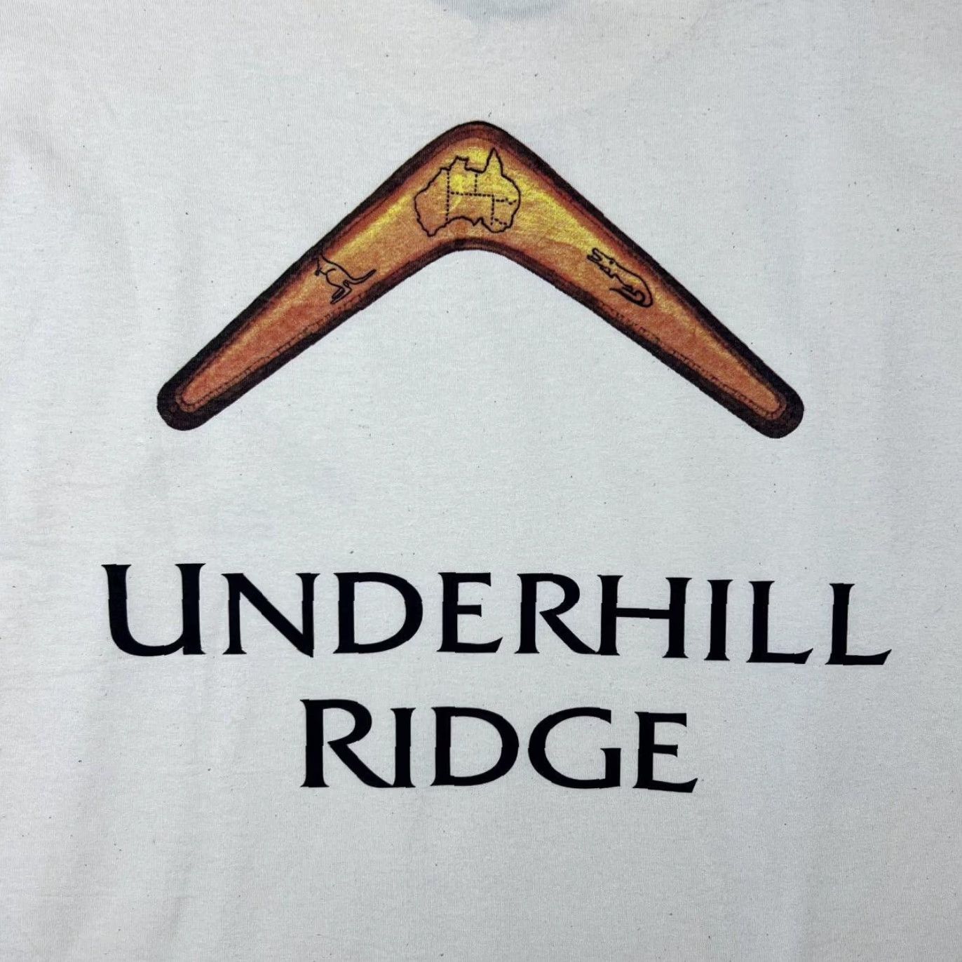 Vintage VINTAGE Underhill Ridge Australian Souvenir Spellout Graphic Cream T-Shirt Large Size US L / EU 52-54 / 3 - 4 Thumbnail