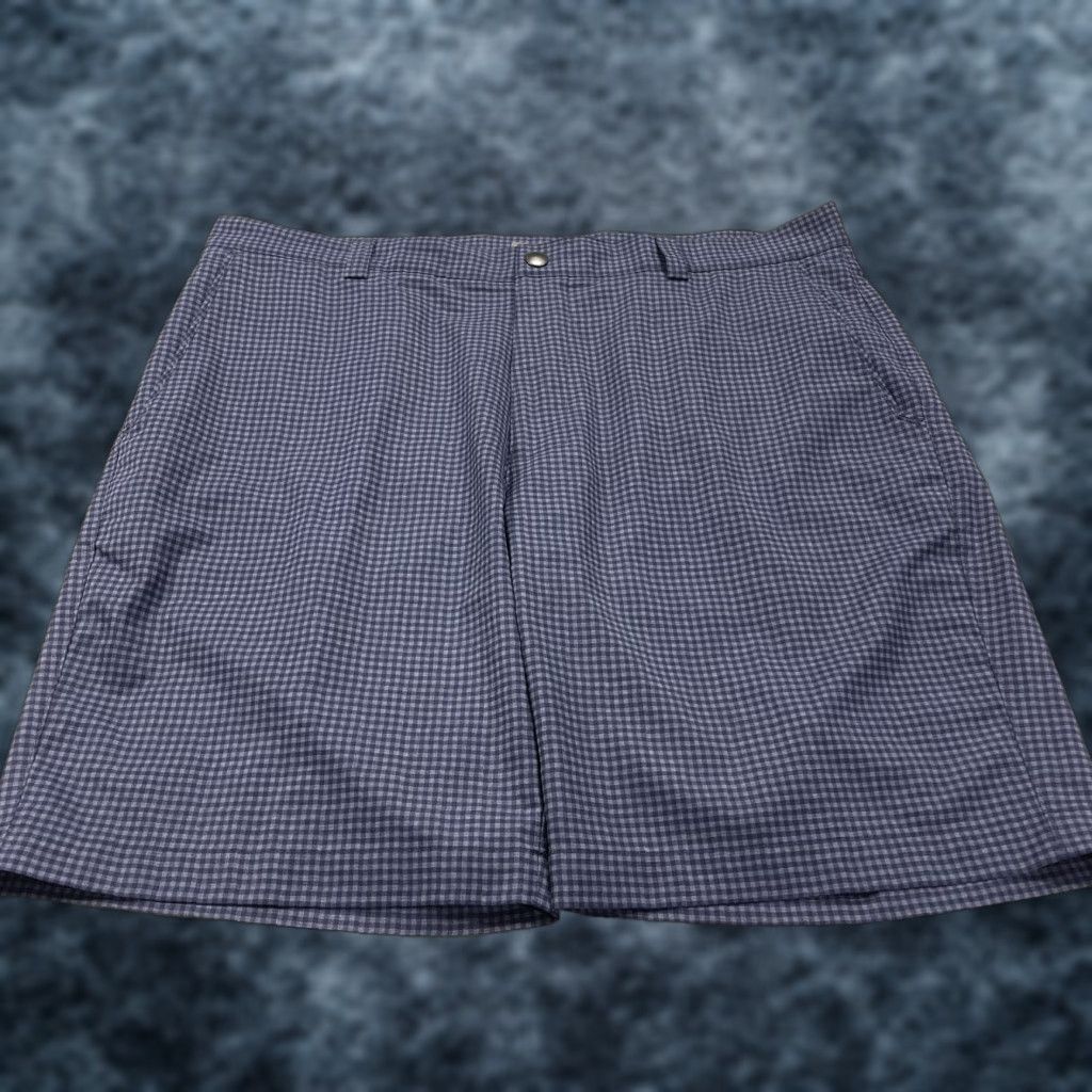 Peter Millar Peter Millar Shorts Mens 35 Blue Khaki Shackleford Performance Hybrid Golf Chino Shirt? Size US 35 - 1 Thumbnail