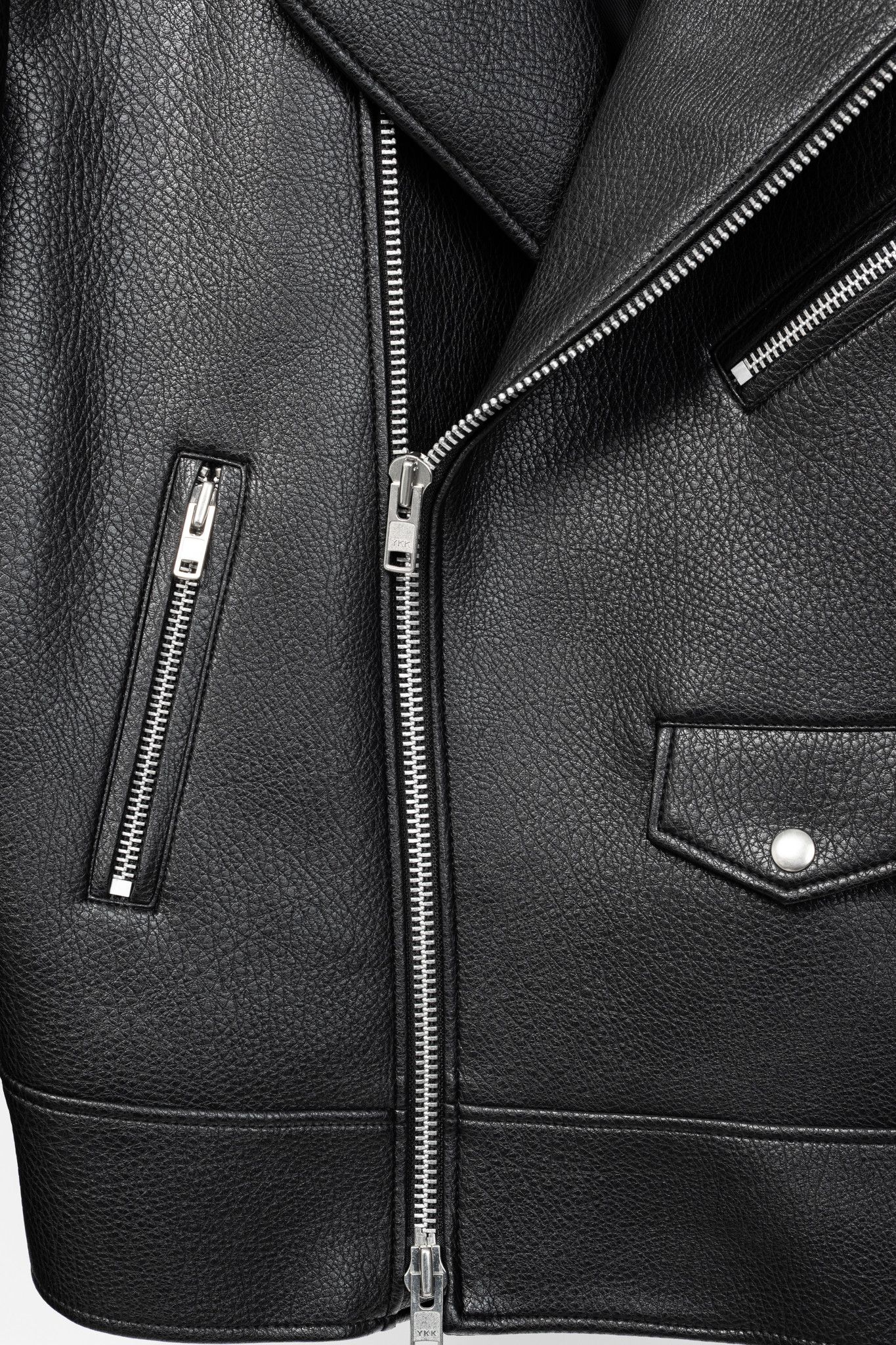 Other paper moon Oversized Vegan Leather Biker Jacket Size ONE SIZE - 9 Thumbnail