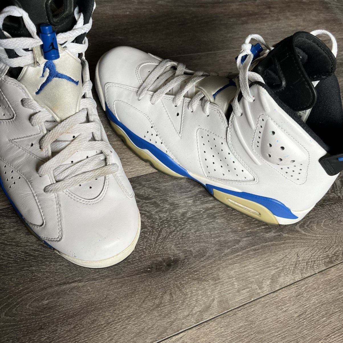 Jordan Brand × Nike Air Jordan 6 VI Retro Sport Blue 2014 Men’s Size 9.5 Shoes Size US 9.5 / EU 42-43 - 7 Thumbnail