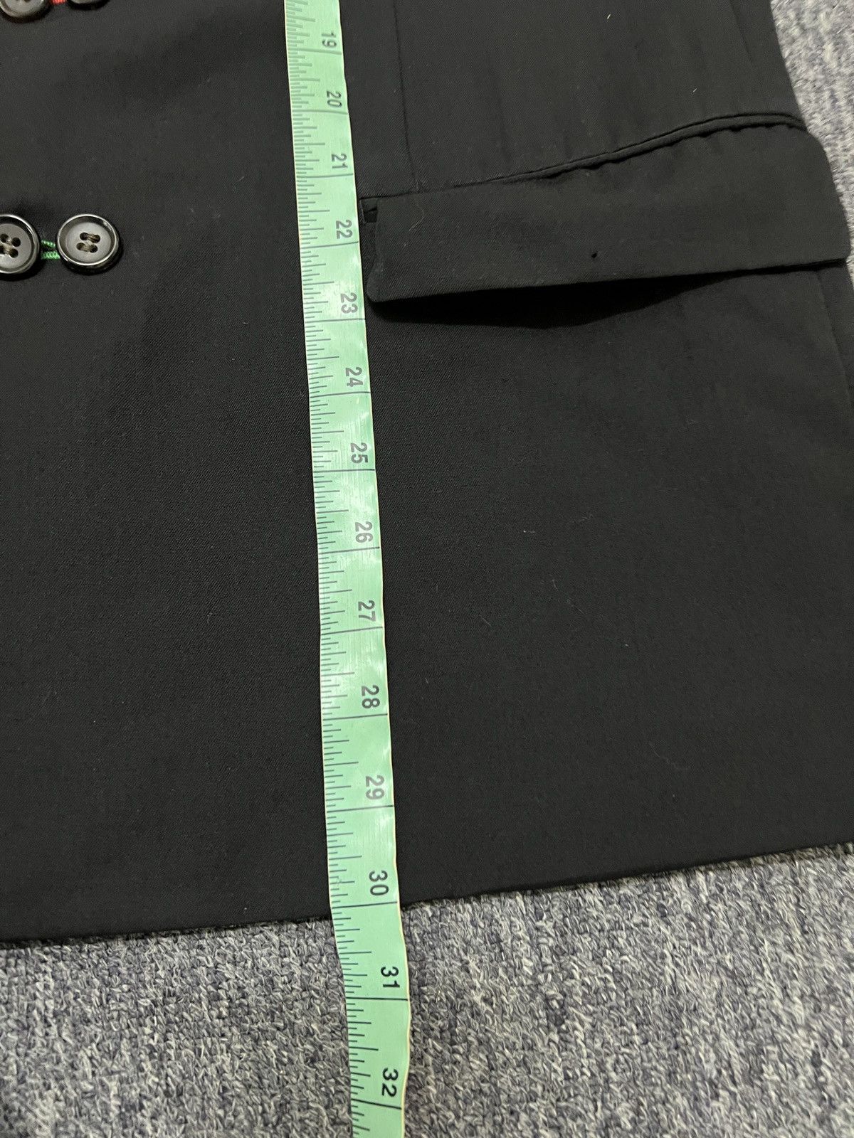 Comme des Garcons Homme Plus Vintage 1988 Comme Des Garçons black Wool Blazer Size 42R - 16 Thumbnail