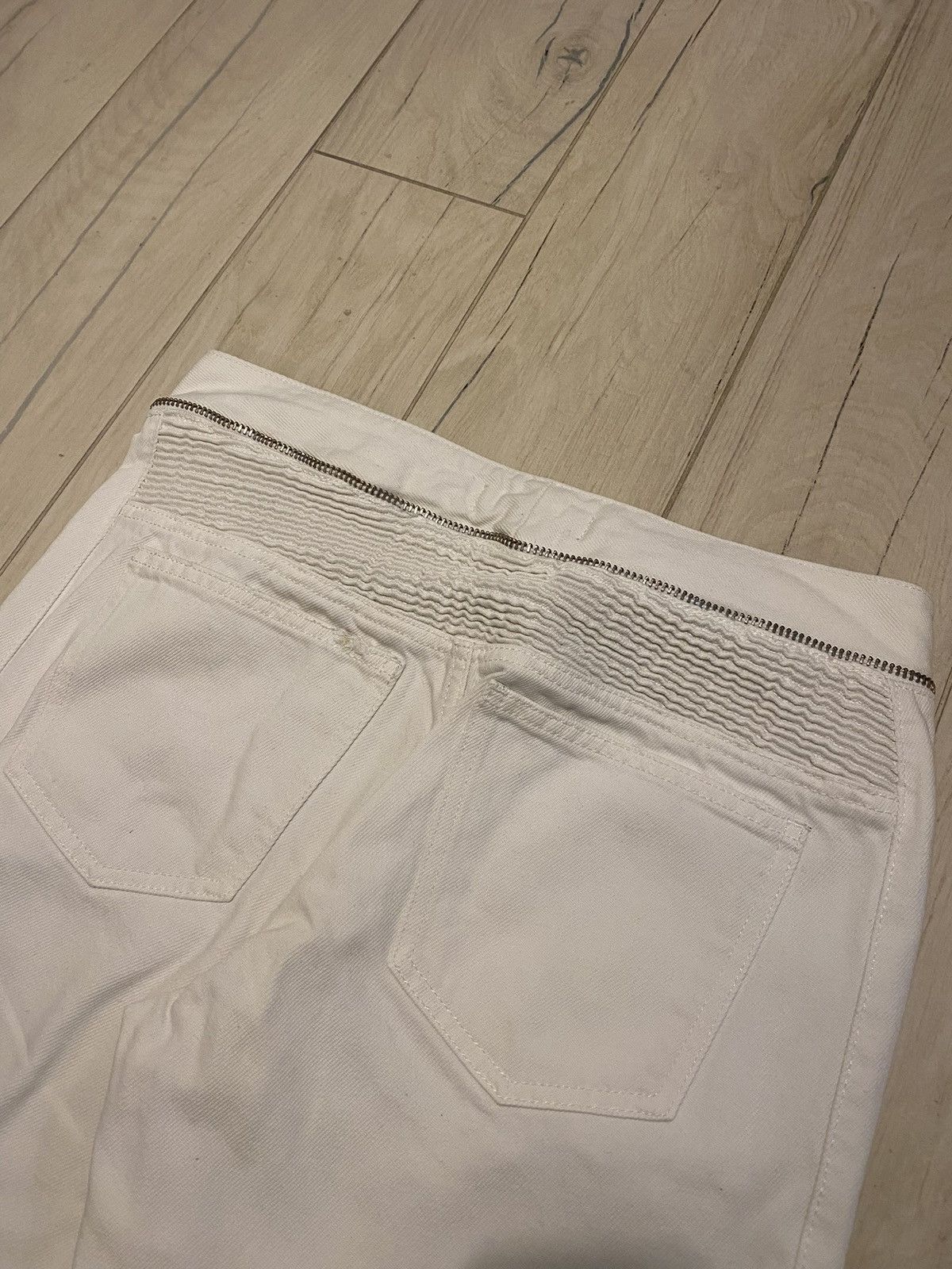 Isabel Marant FW13 Isabel Marant X H&M Biker White Denim Pants Size US 32 / EU 48 - 13 Thumbnail
