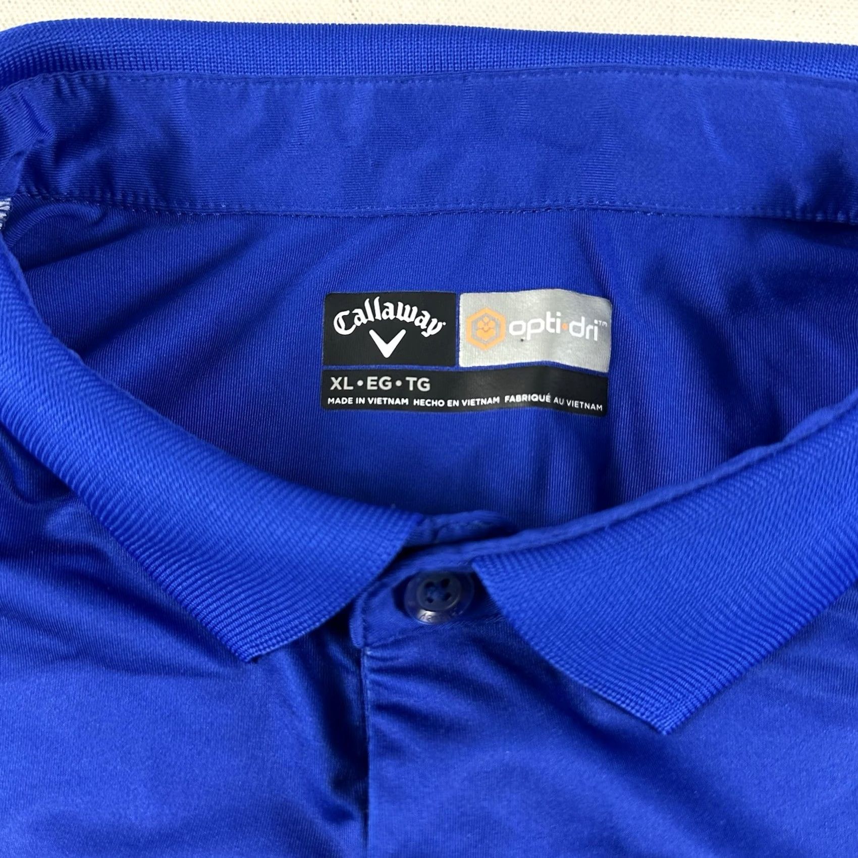 Callaway Callaway Polo Opti-Dri Swing Tech Golf Shirt Blue Striped Print Mens XL Size US XL / EU 56 / 4 - 5 Thumbnail