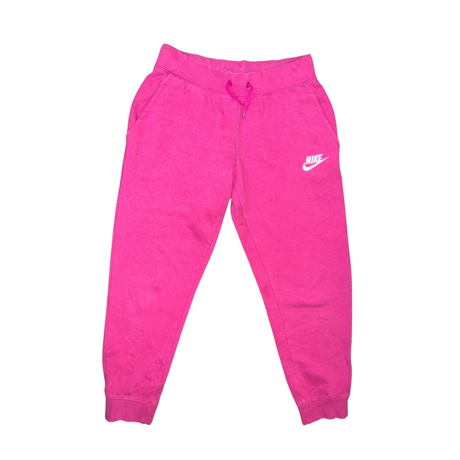 Nike Nike Club Fleece Joggers Pink Womens Large Cropped 25 Inseam Size 26" / US 2 / IT 38 - 1 Thumbnail
