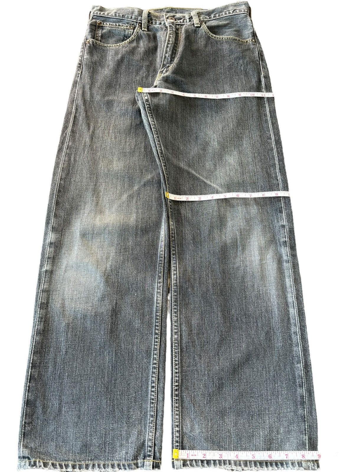 Levi's Vintage 90s Levis 503 Black Distressed Baggy Jeans Size US 32 / EU 48 - 8 Thumbnail