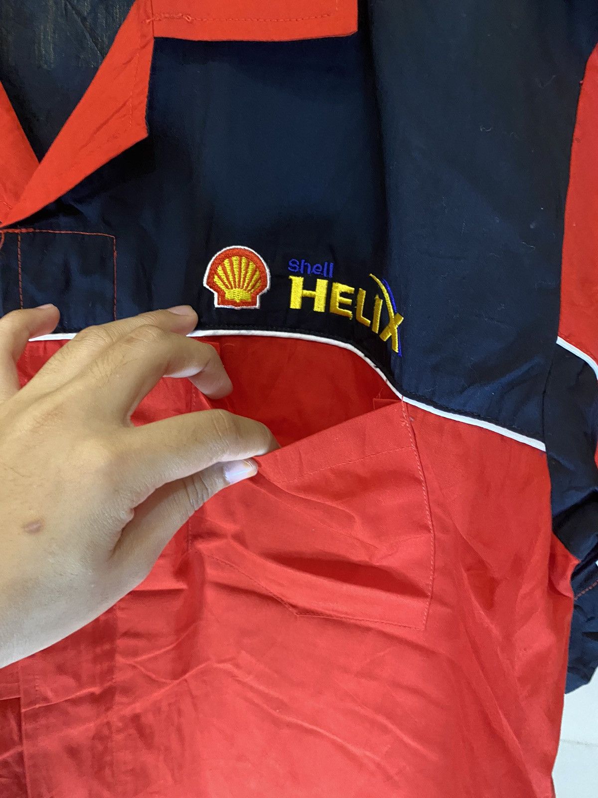 Helix × Vintage Vintage Shell Helix Service Centre Worker Shirt Size US M / EU 48-50 / 2 - 8 Thumbnail