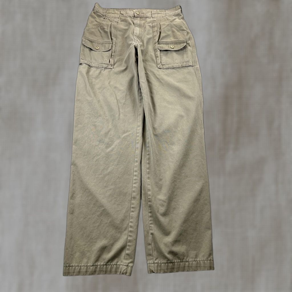 Vintage Cabela's 7-Pocket Hiker Cargo Pants Mens 34X33 Beige Utility Hiking Outdoor Pants MENS Cargo Pocket Casual Workwear Beige 7-Pocket Hiker Mens 34x33 Size US 34 / EU 50 - 1 Thumbnail
