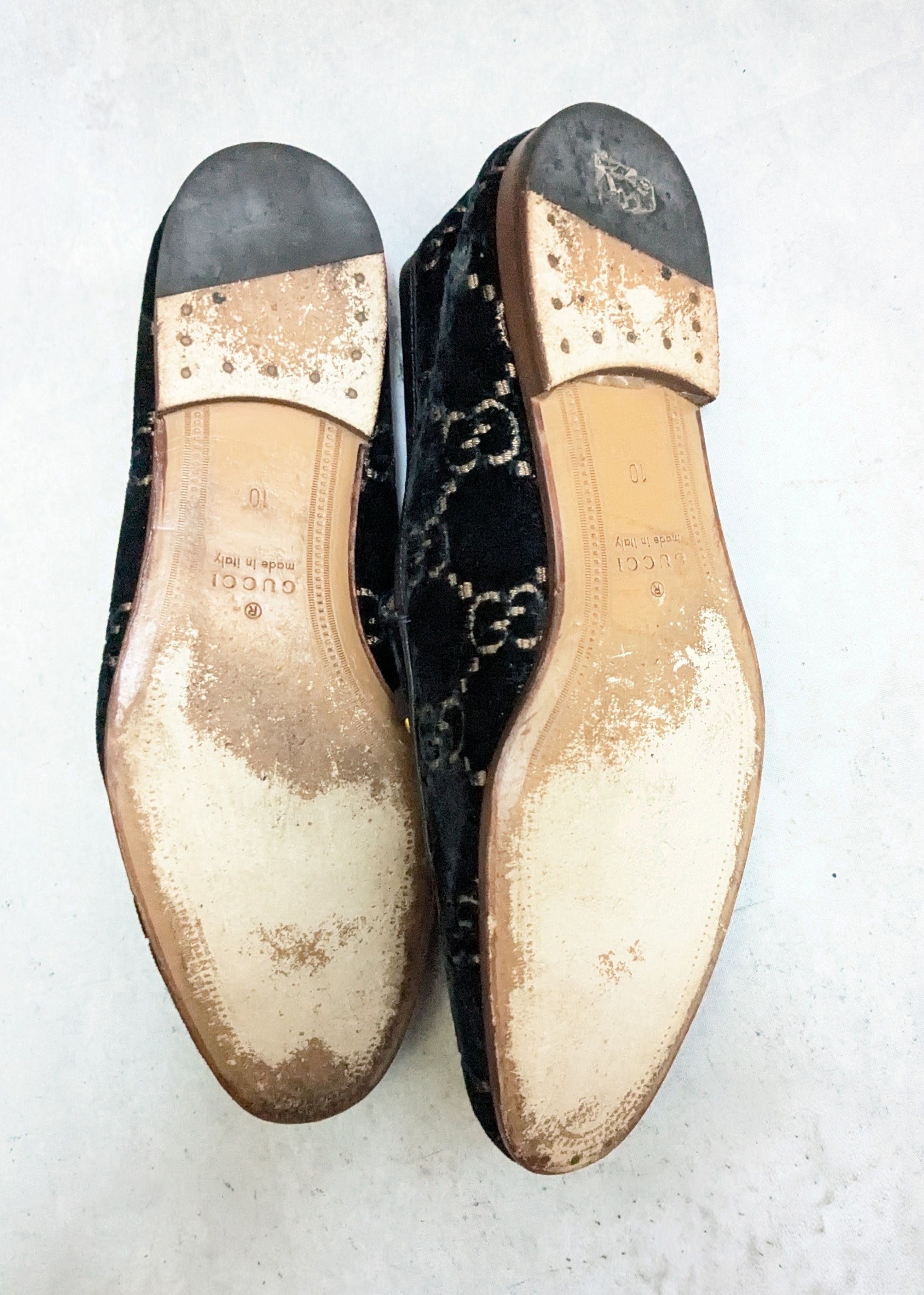 Gucci Gucci Horsebit Loafers Blue Velvet Monogram Logo 10.5 Size US 10.5 / EU 43-44 - 11 Thumbnail