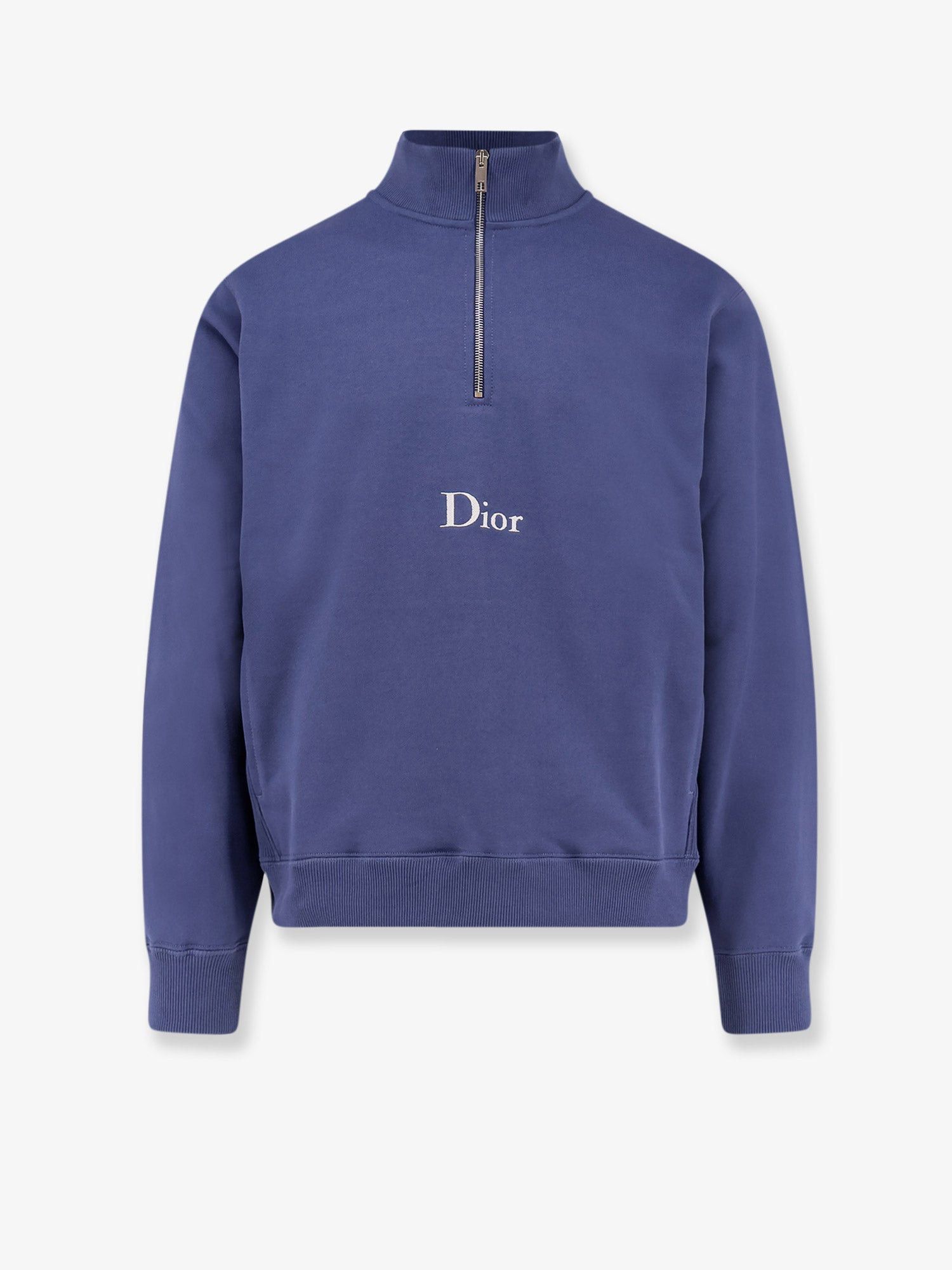 Cotton Sweatshirt With Embroidered Logo On The Front