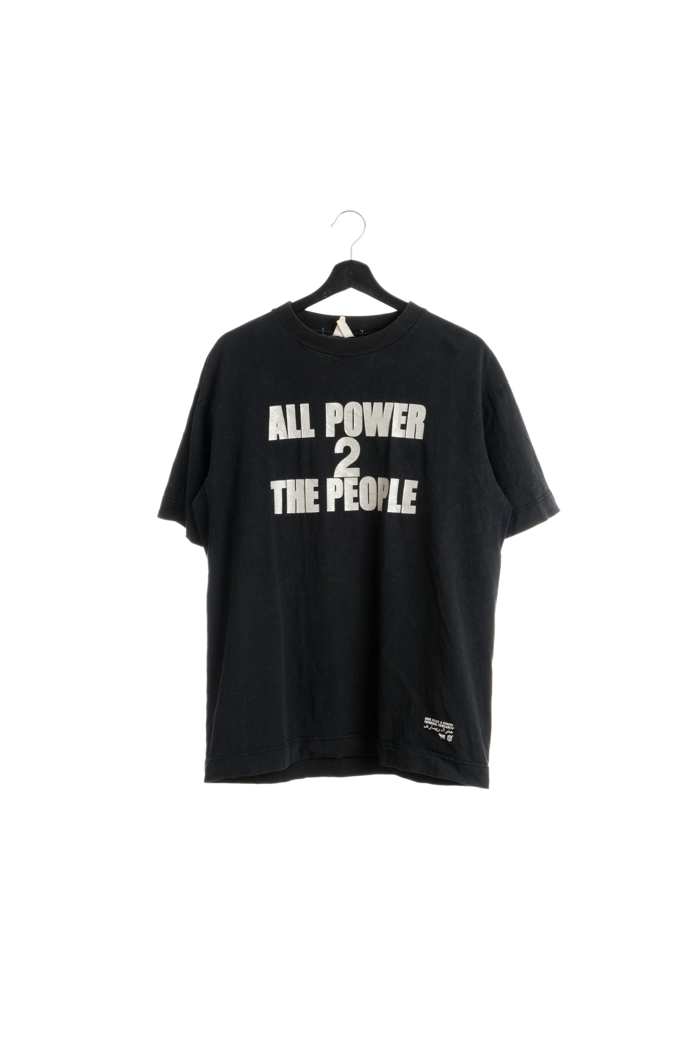 General Research Archive SS02 "All Power 2 The People" Tee Size US L / EU 52-54 / 3 - 2 Thumbnail