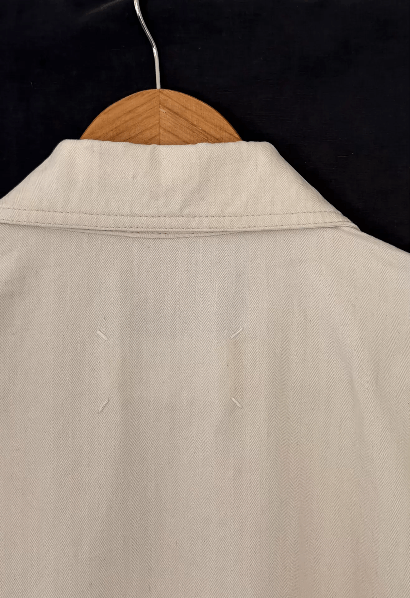 Maison Margiela Maison Margiela Men's Off-White Denim Workwear Jacket Ｑ21 Size US S / EU 44-46 / 1 - 5 Thumbnail