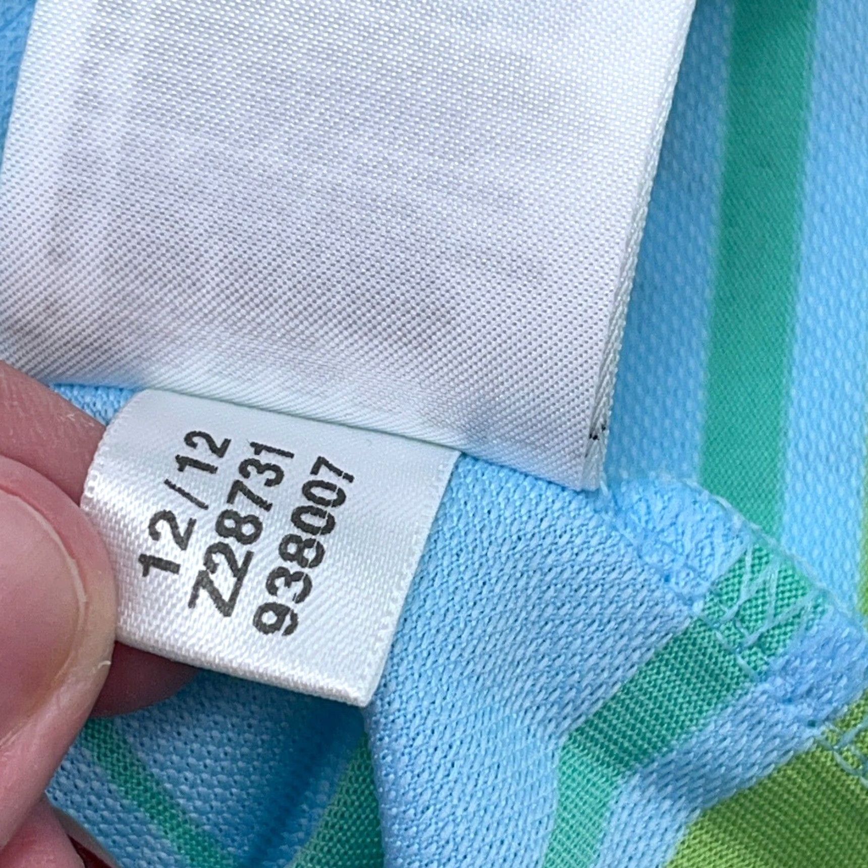 Adidas Adidas Polo Shirt Men Large Blue Green Striped Clima Lite Performance Golf Adult Size US L / EU 52-54 / 3 - 7 Thumbnail