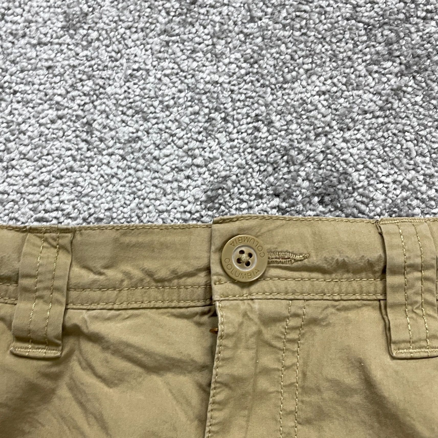 Vintage Columbia Chino Shorts Mens Brown Cotton Flat Front 31x9 Casual Outdoor Regular Fit Mens Brown Size US 31 - 3 Thumbnail