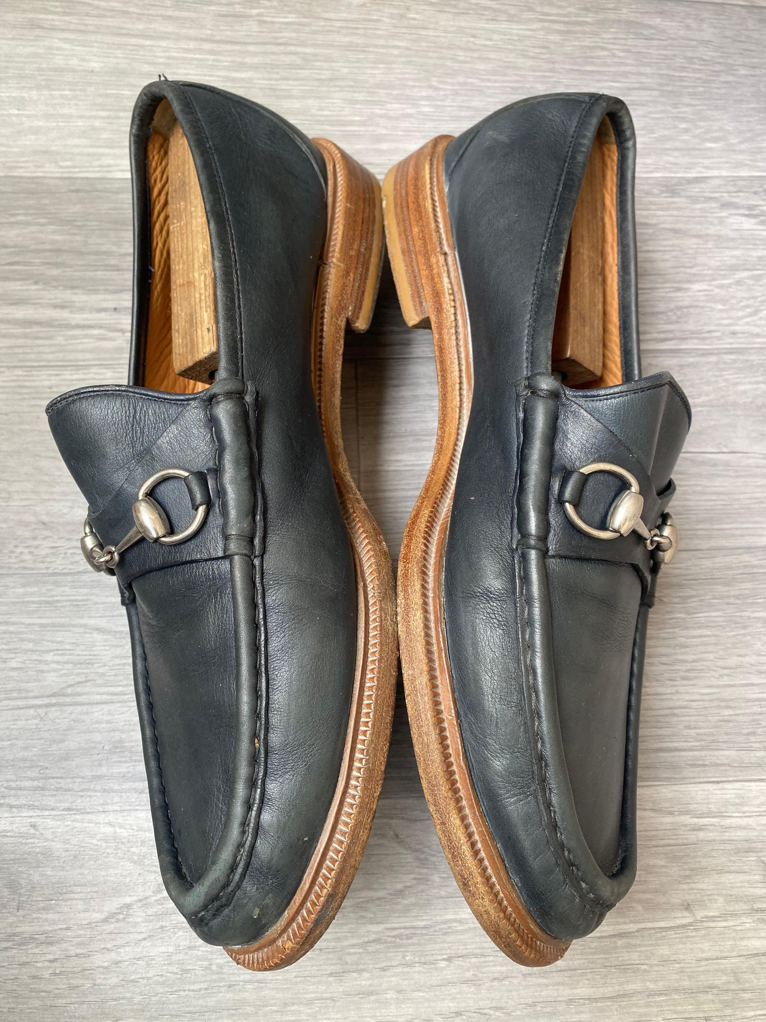 Gucci Gucci Horsebit Navy Slip On Loafers US11 Size US 11 / EU 44 - 7 Thumbnail