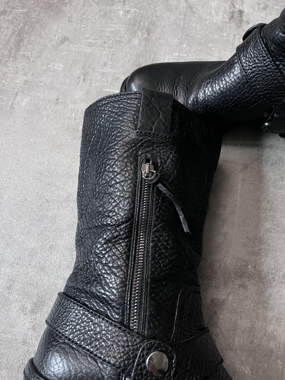 Miu Miu Miu Miu black leather engineer buckle motorcycle boots Size US 9 / IT 39 - 5 Thumbnail