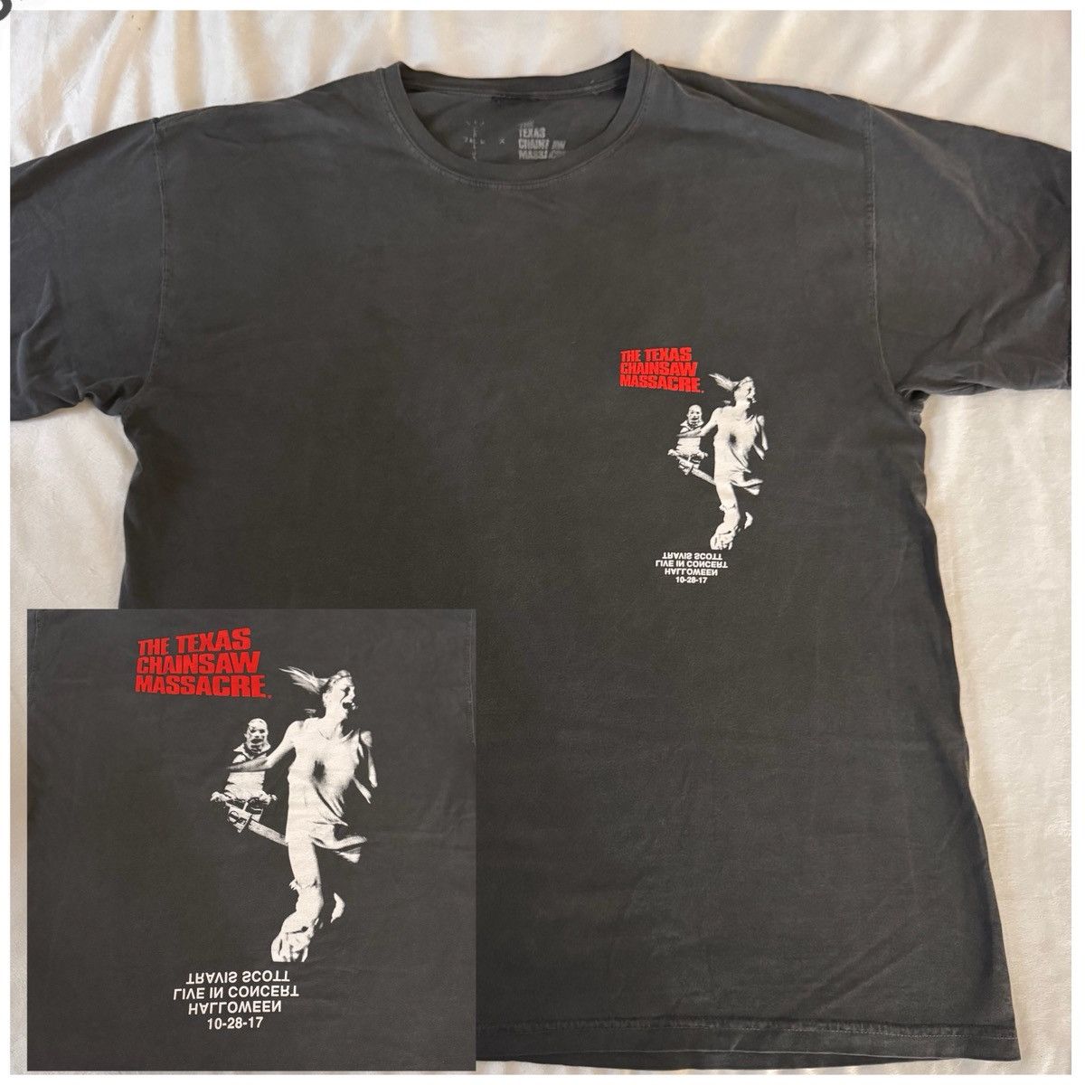 Travis Scott Travis Scott The Texas Chainsaw Massacre Tee Size US XL / EU 56 / 4 - 1 Thumbnail