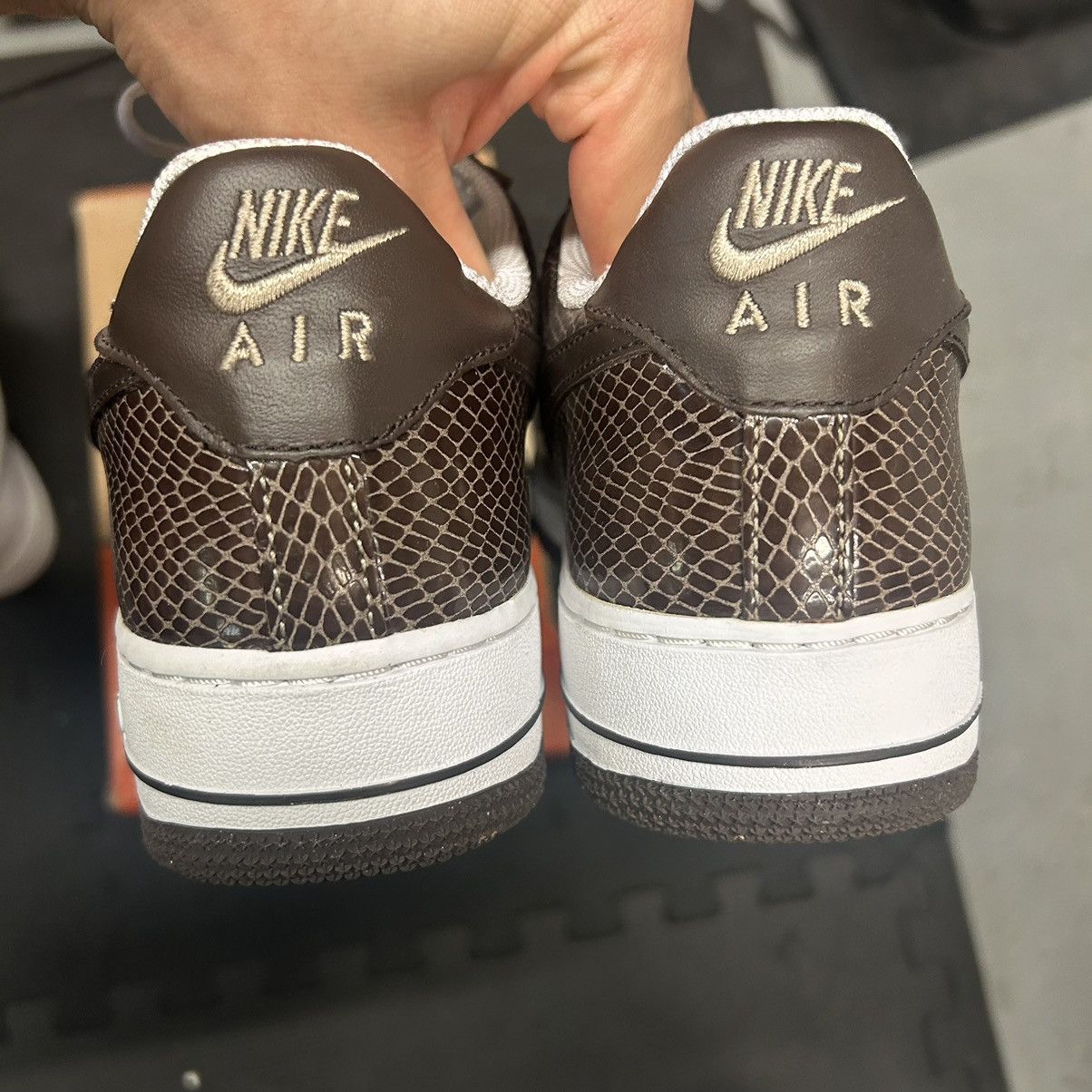 Nike Nike Air Force 1 low Snake Skin Baroque Brown Size US 10 / EU 43 - 6 Thumbnail