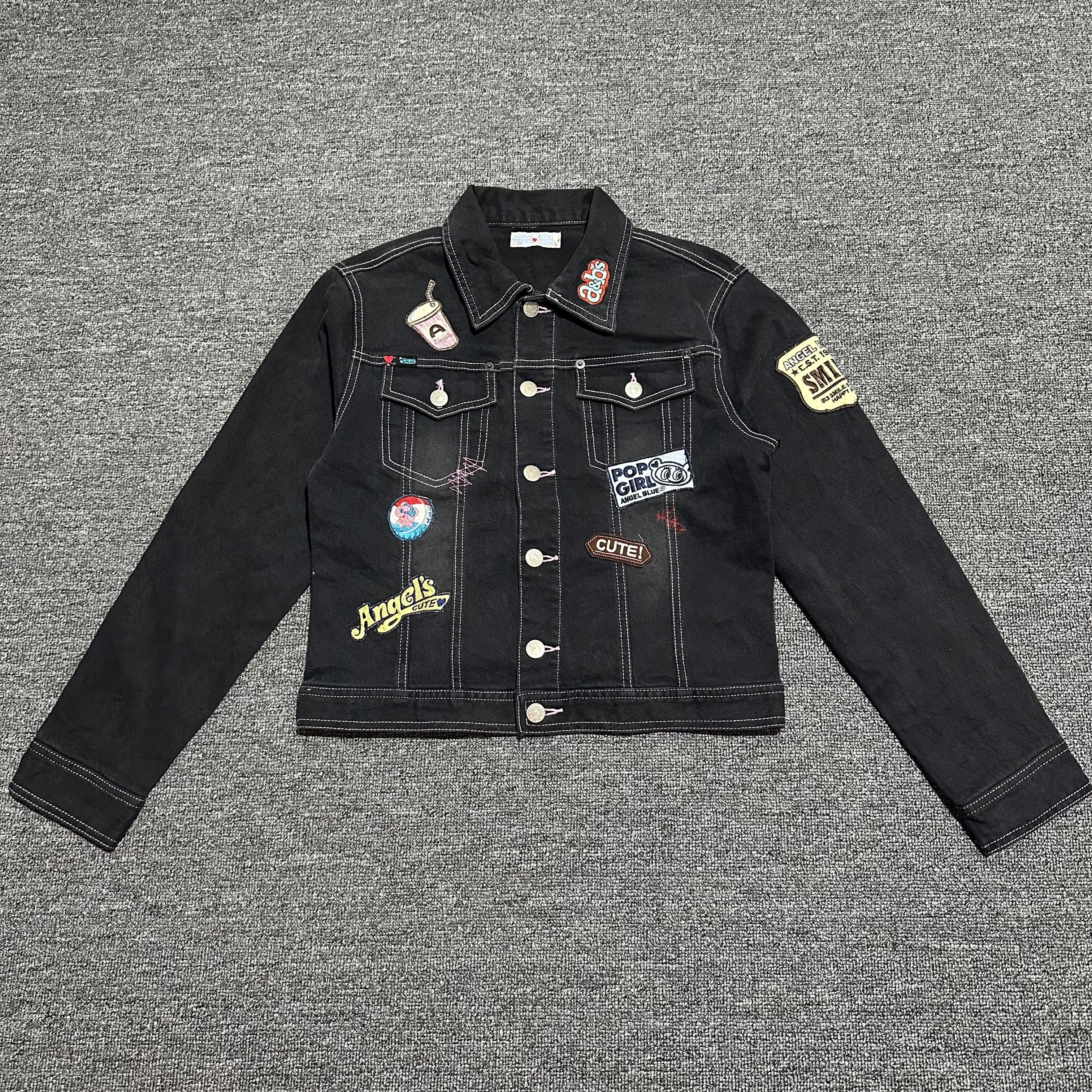 Angel Blue Angel Blue Patch Denim Jacket Size L / US 10 / IT 46 - 1 Thumbnail