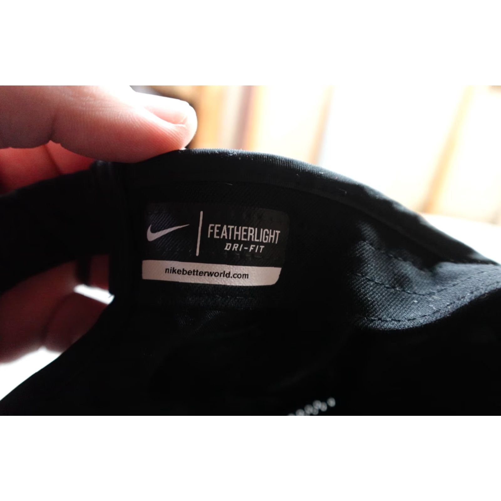 Nike Nike Featherlight Hat Strap Back Black Dri-FIT Running Mens One Size Pickleball Size ONE SIZE - 5 Thumbnail