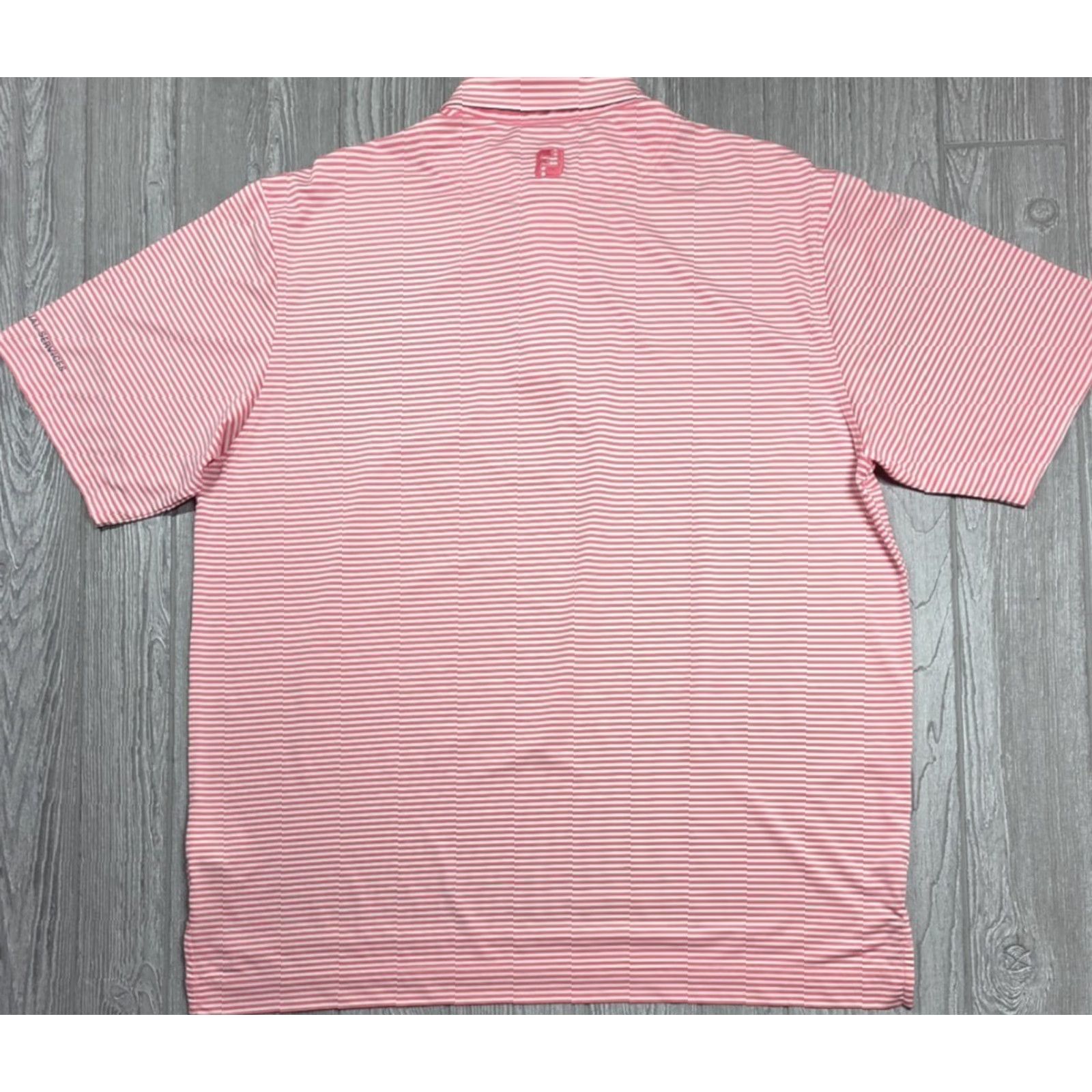 Footjoy FootJoy FJ Performance Polo Shirt Men Short Sleeve 2XL Pink White Mack Truck Logo Polo Size US XXL / EU 58 / 5 - 4 Thumbnail