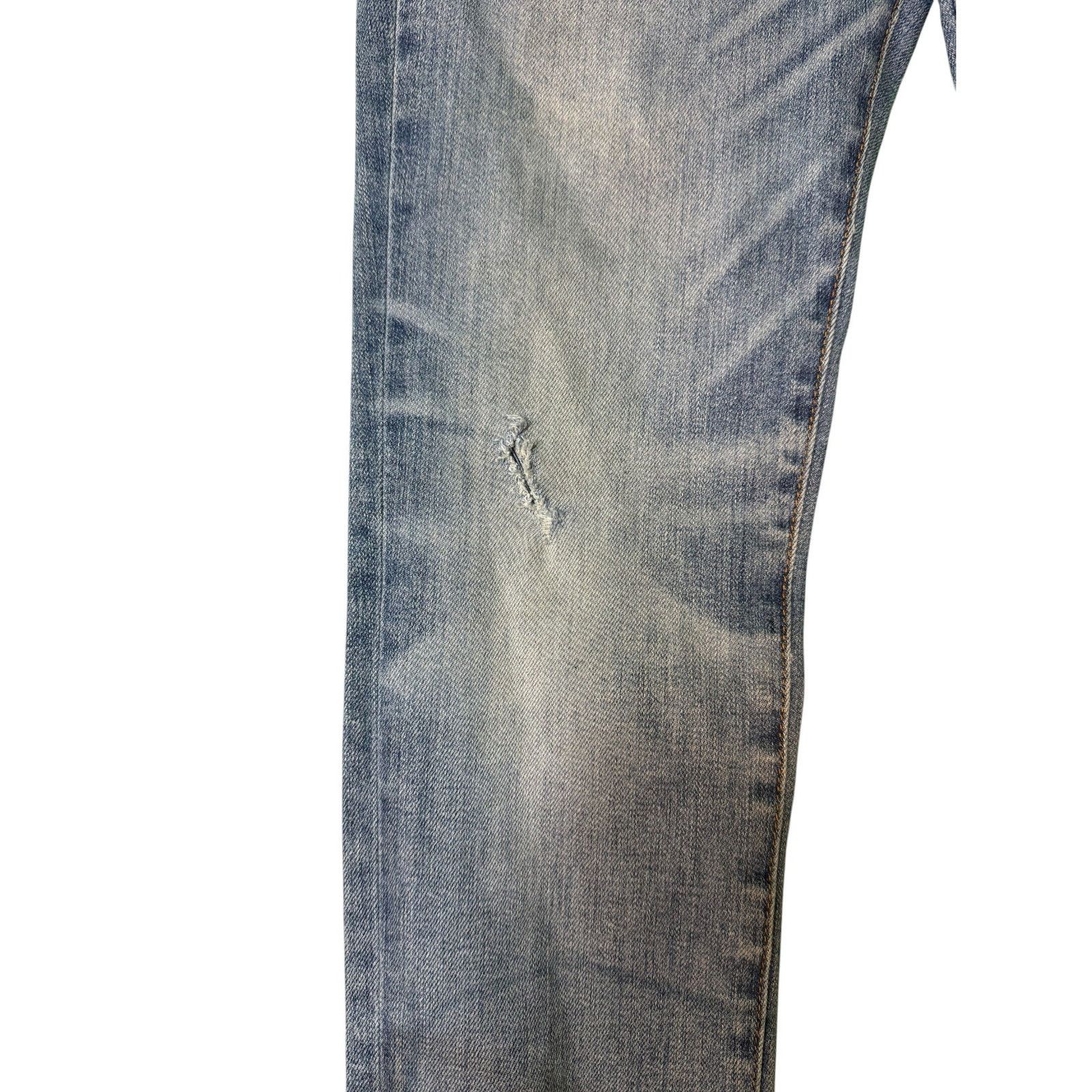 Amiri Amiri Knee Rip Light Wash Jeans Size US 30 / EU 46 - 3 Thumbnail