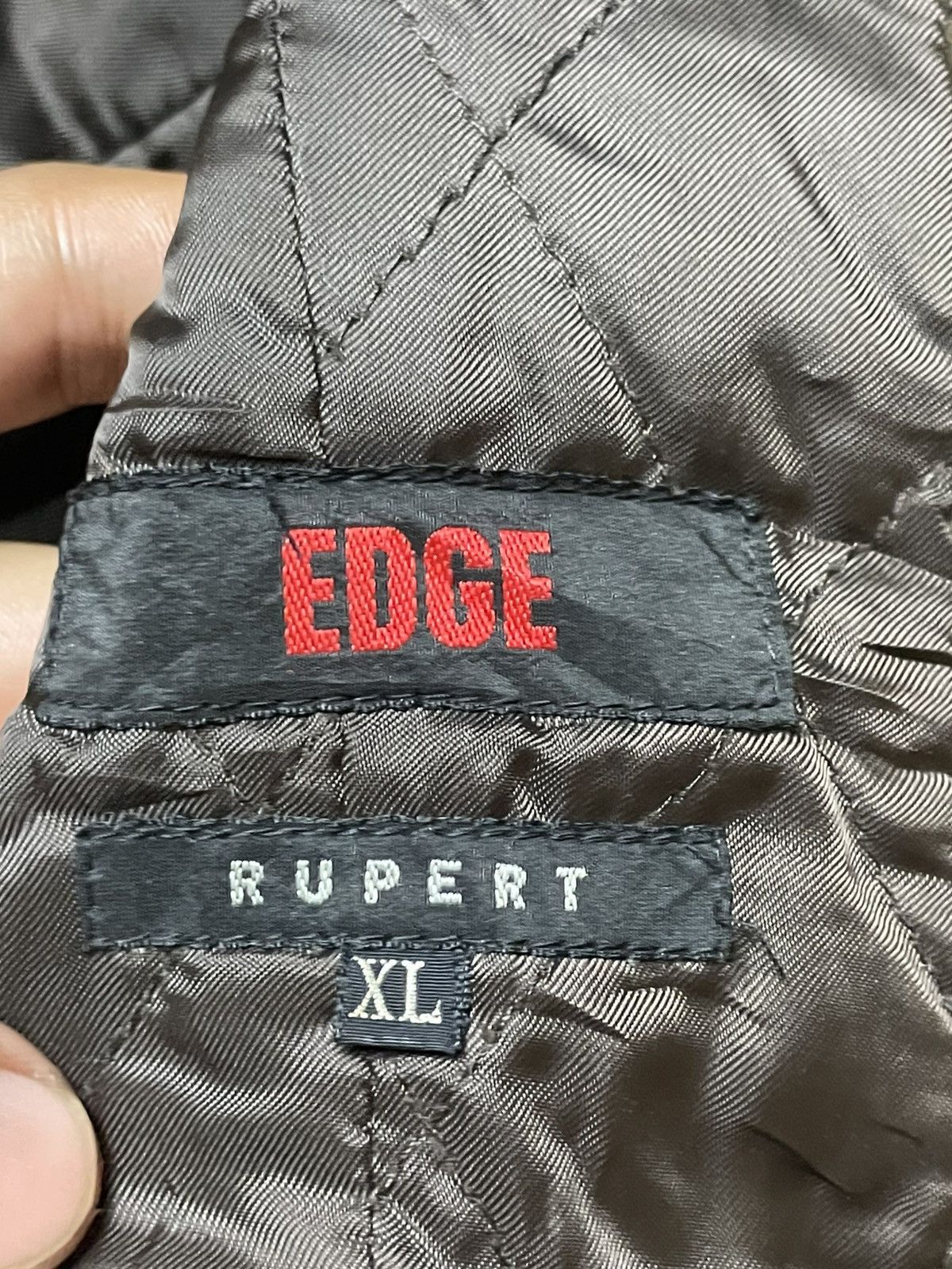 Japanese Brand × Vintage Edge x Rupert Leather Suede Double Breasted Coat (115) Size US XL / EU 56 / 4 - 11 Thumbnail