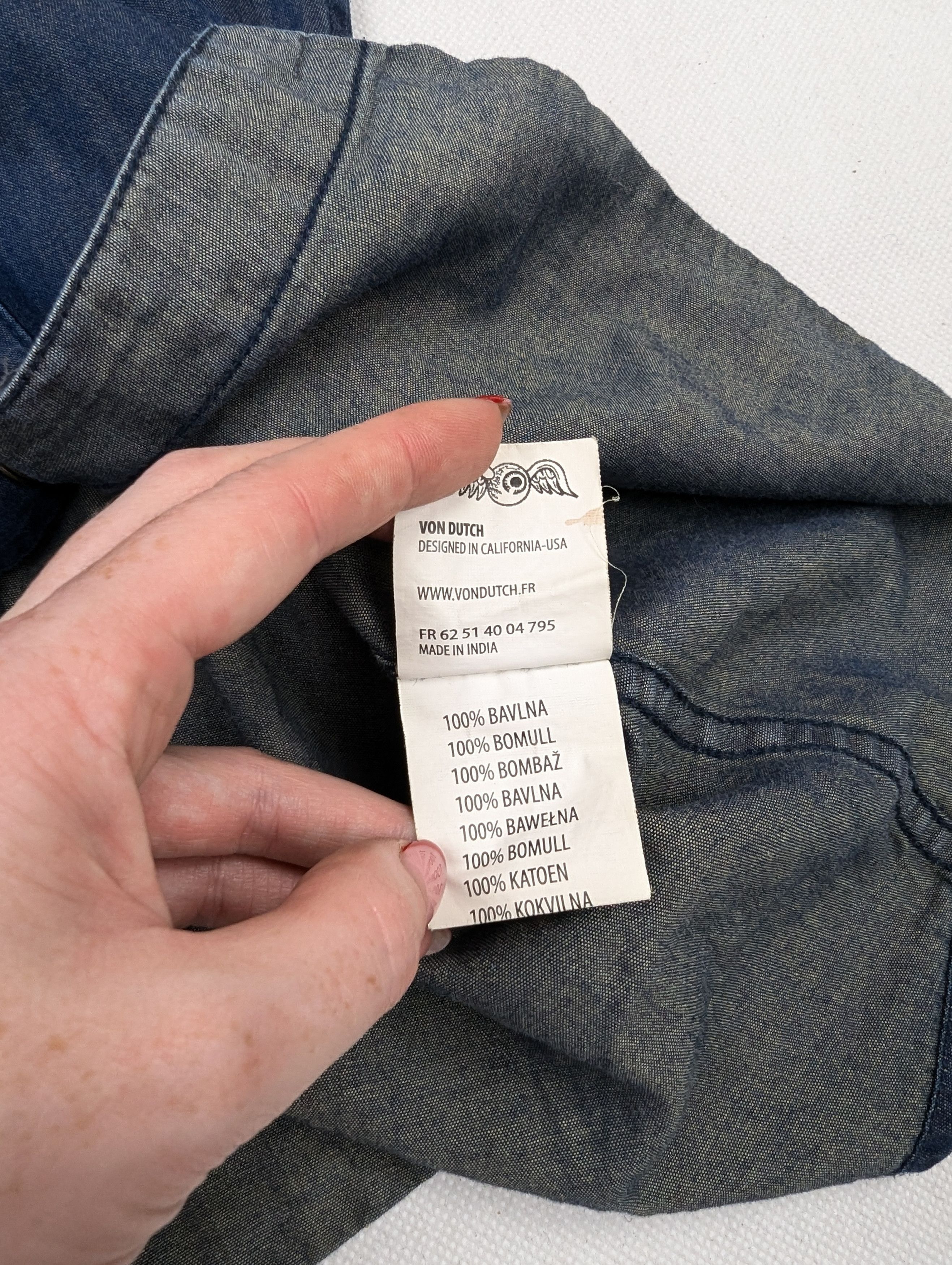 Von Dutch Von Dutch blue shirt L Size US L / EU 52-54 / 3 - 6 Thumbnail