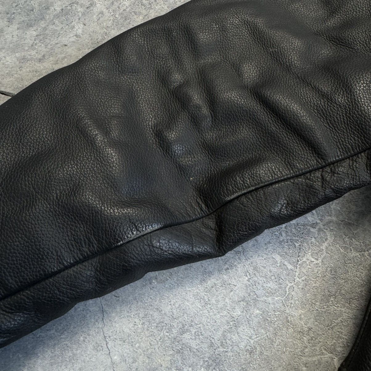 Vintage VINTAGE 90’s BLACK MOTORCYCLE LEATHER BIKER JACKET Size US L / EU 52-54 / 3 - 12 Thumbnail