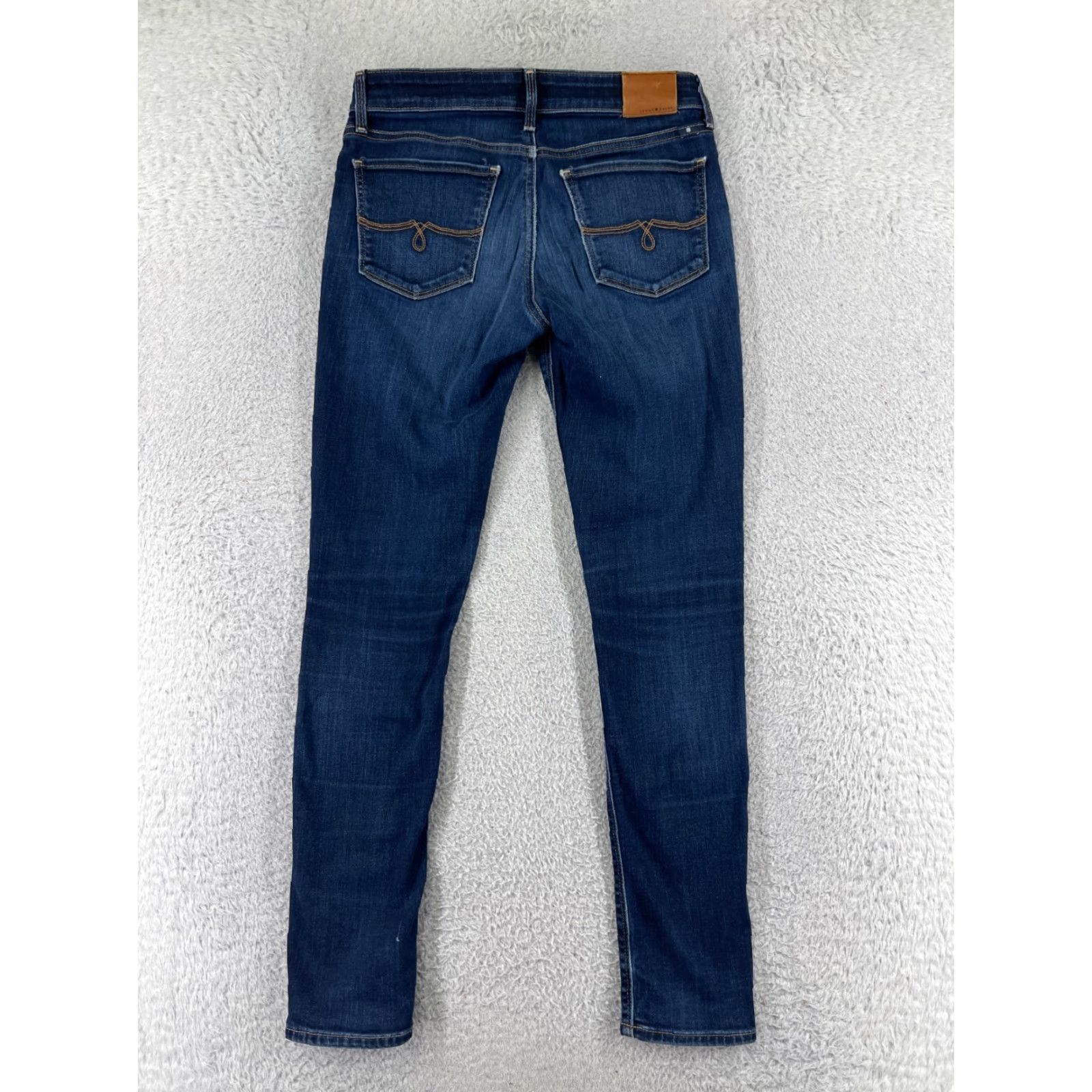 Lucky Brand Lucky Brand Jeans Women 2 Blue Denim Tapered Skinny Low Rise 5-Pocket Cotton Blend Size 26" / US 2 / IT 38 - 2 Thumbnail