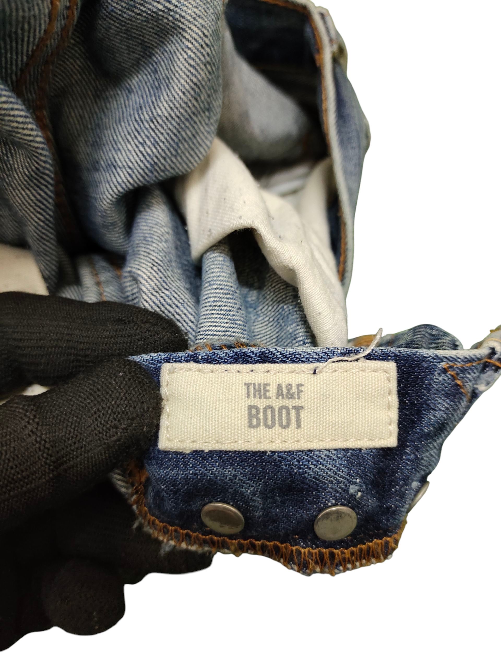 Abercrombie & Fitch Vintage Y2k Abercrombie & Fitch Clawmark Distress Jeans Size US 31 - 13 Thumbnail