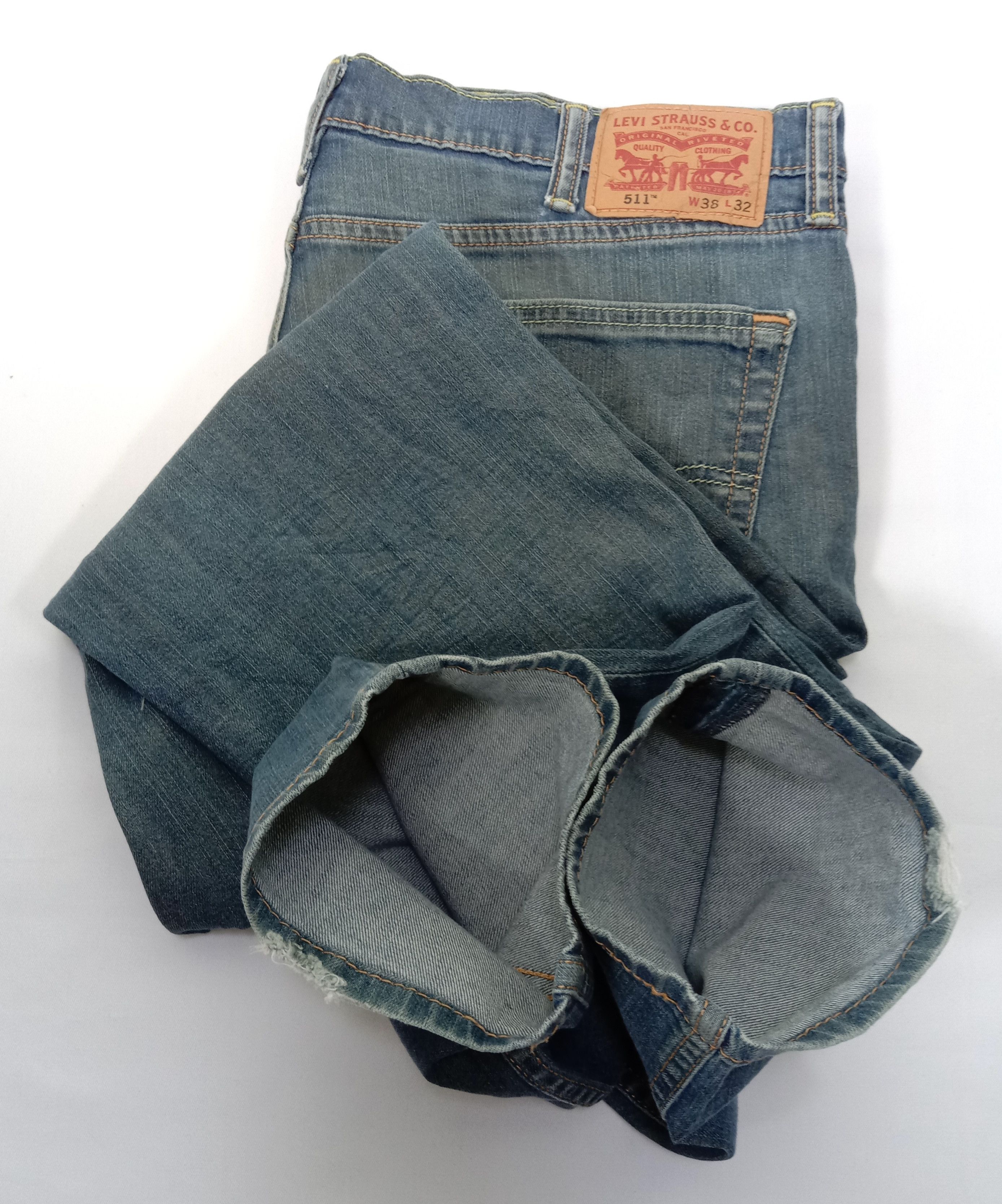 Levi's Vintage Levi's 511 Jeans Slim Fit Distressed Denim Size US 38 / EU 54 - 15 Thumbnail