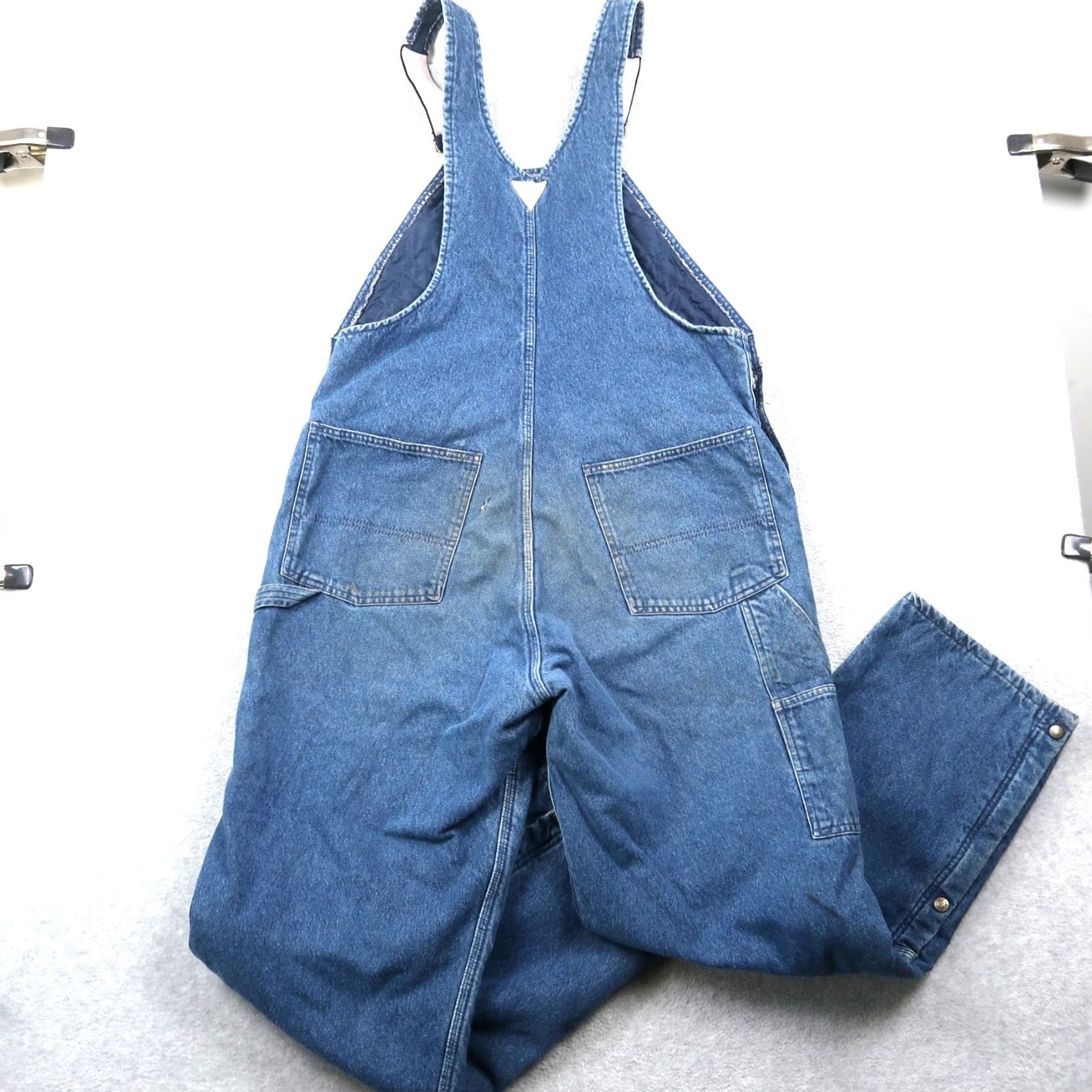 Vintage VINTAGE OshKosh B’Gosh Denim Overalls Mens 38x32 Blue 5-Pocket Denim Insulated USA 80s 90s Size US 38 / EU 54 - 2 Thumbnail