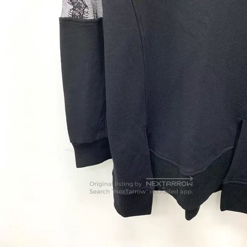 Alexander McQueen Alexander Mcqueen Black lace stitching round-neck long-sle Size US XXS / EU 40 - 4 Thumbnail