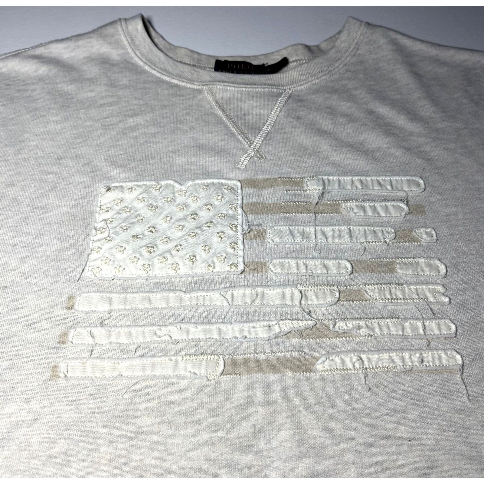 Polo Ralph Lauren Polo Ralph Lauren Pullover Sweatshirt Women’s American Flag Sz M Gray Polo Ralph Lauren Sweatshirt Women’s American Flag M Gray Size M / US 6-8 / IT 42-44 - 6 Thumbnail