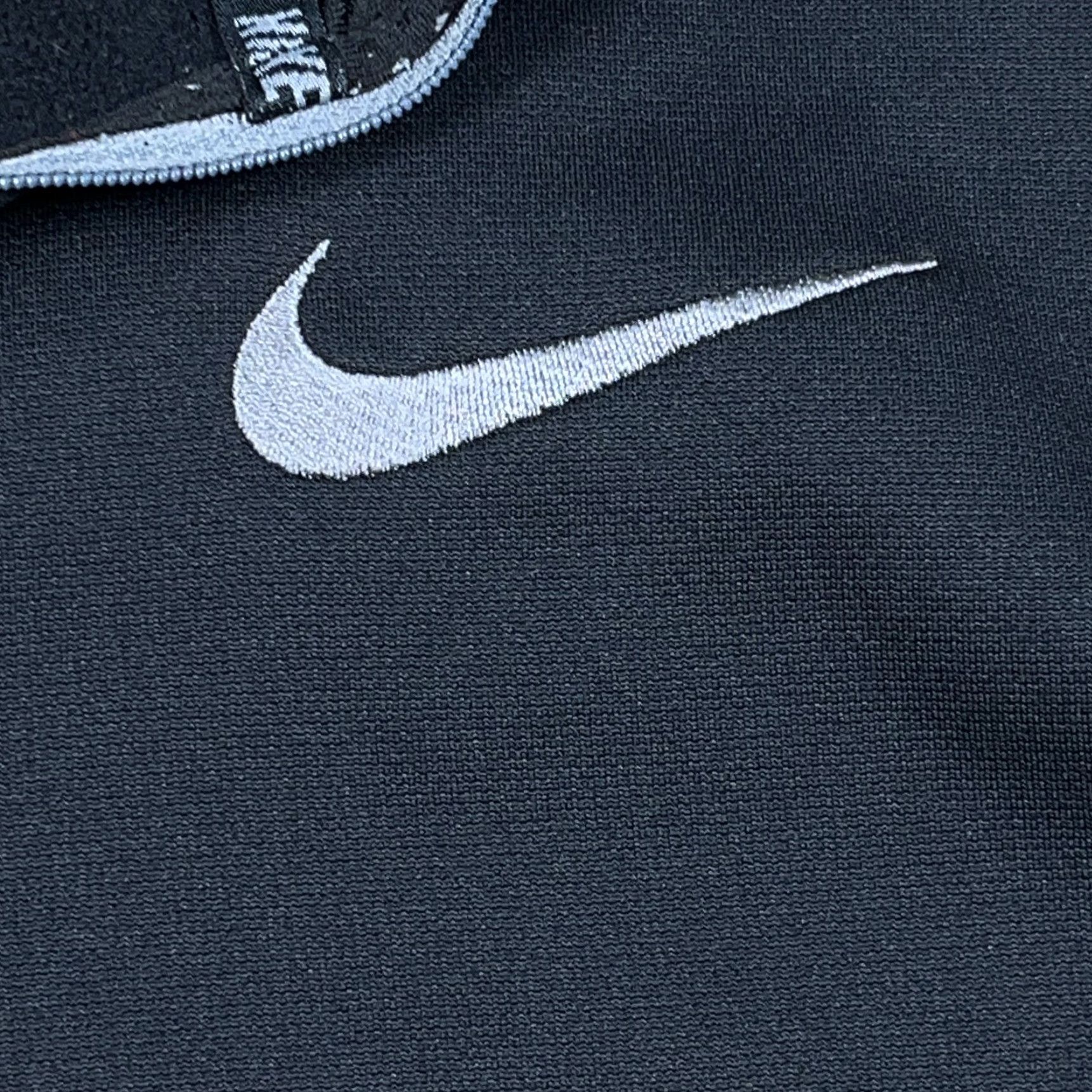 Nike Nike Sweater Men XL Black Pullover 1/4 Zip Therma Fit Mock Neck Fleece Logo Zip Sweatshirt Size US XL / EU 56 / 4 - 4 Thumbnail