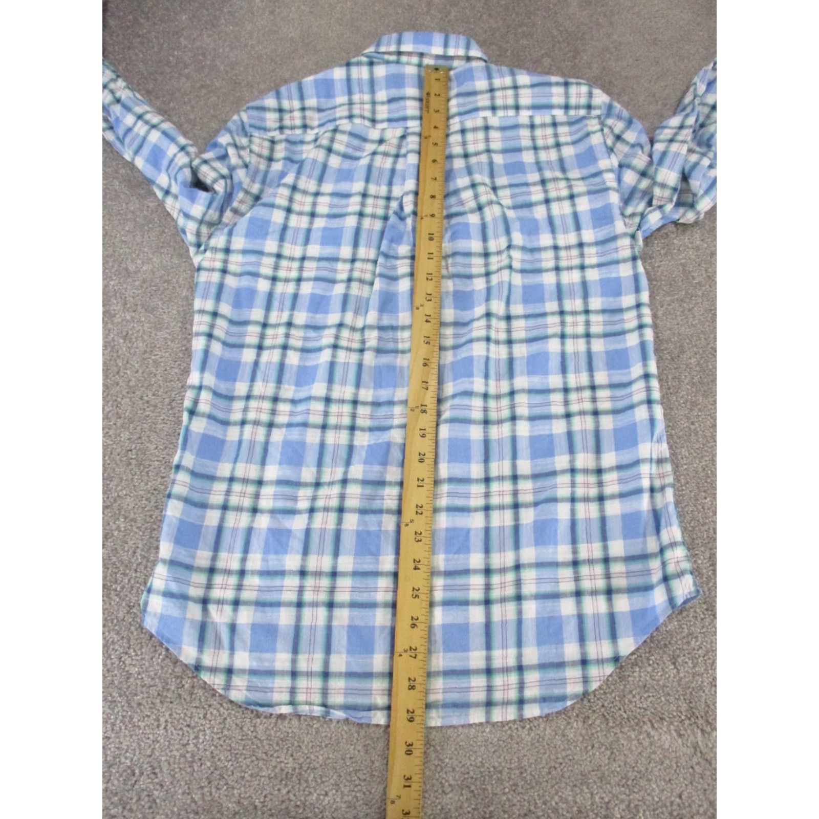 Vineyard Vines VINTAGE Vineyard Vines Whale Shirt Mens Small Plaid Button-Down Shirt Adult Small Blue White Cotton Slim Fit Mens Size US S / EU 44-46 / 1 - 6 Thumbnail
