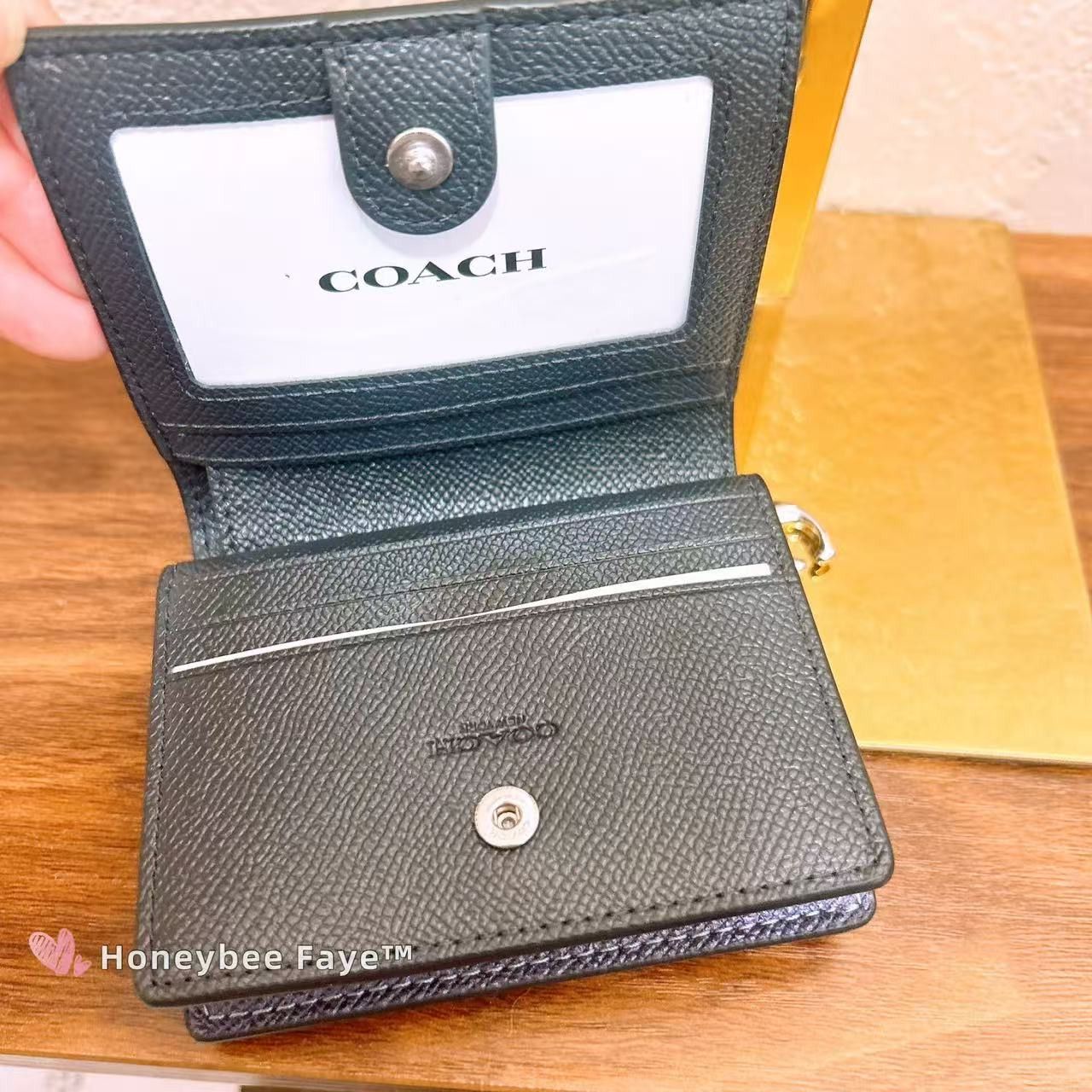 Coach NWT Coach Snap Wallet In Signature Canvas CCL96 Size ONE SIZE - 4 Thumbnail