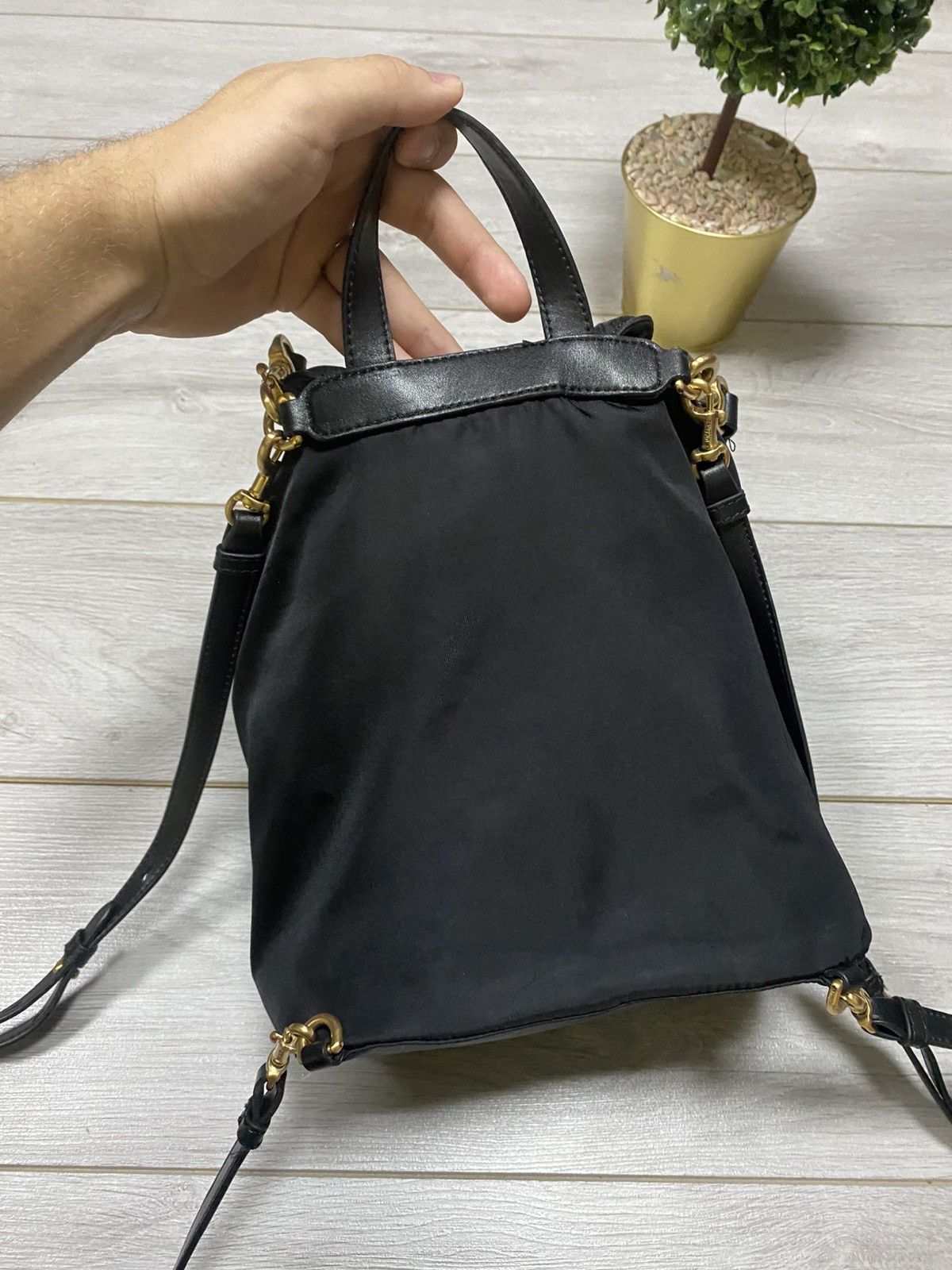 Moschino Moschino big gold logo backpack spell out Size ONE SIZE - 8 Thumbnail