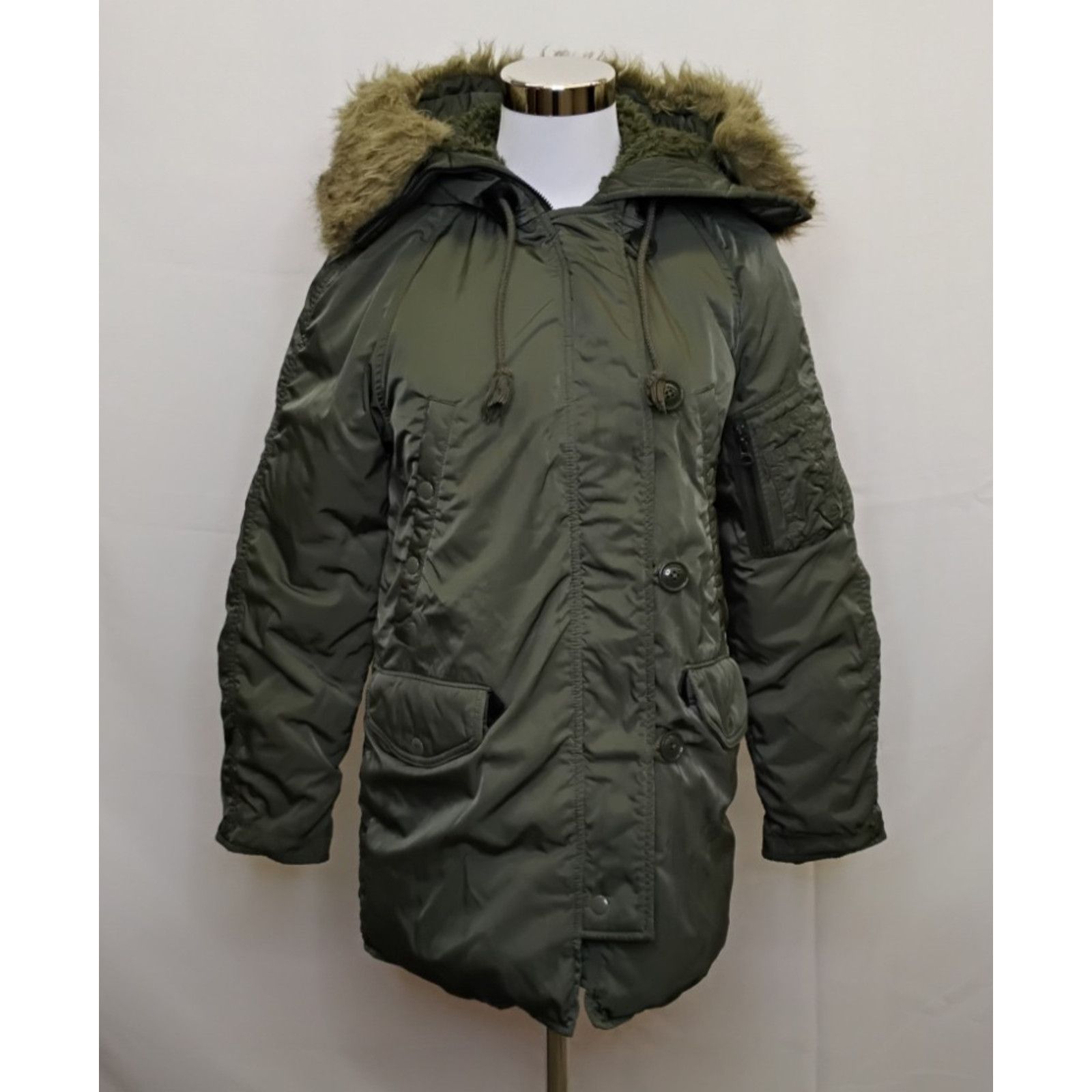 Ralph Lauren Ralph Lauren Denim & Supply Parka Women's S Green Faux Ruff Size S / US 4 / IT 40 - 2 Thumbnail