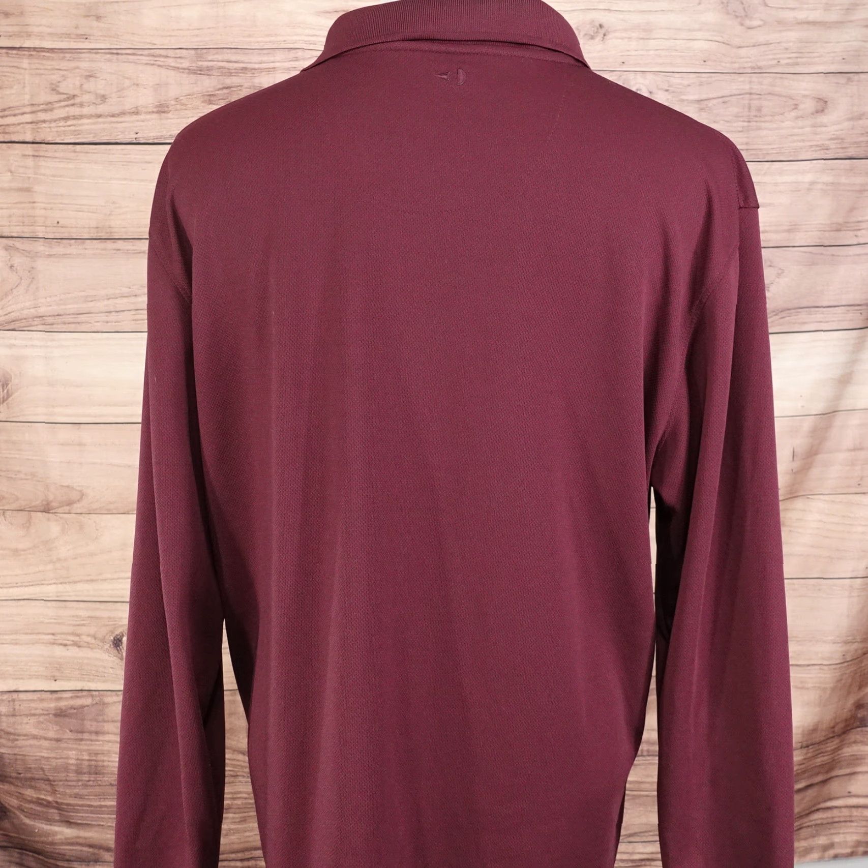 Vintage GRAND SLAM PERFORMANCE GOLF POLO LONG SLEEVE BURGUNDY MENS SZ XL Size US XL / EU 56 / 4 - 4 Thumbnail