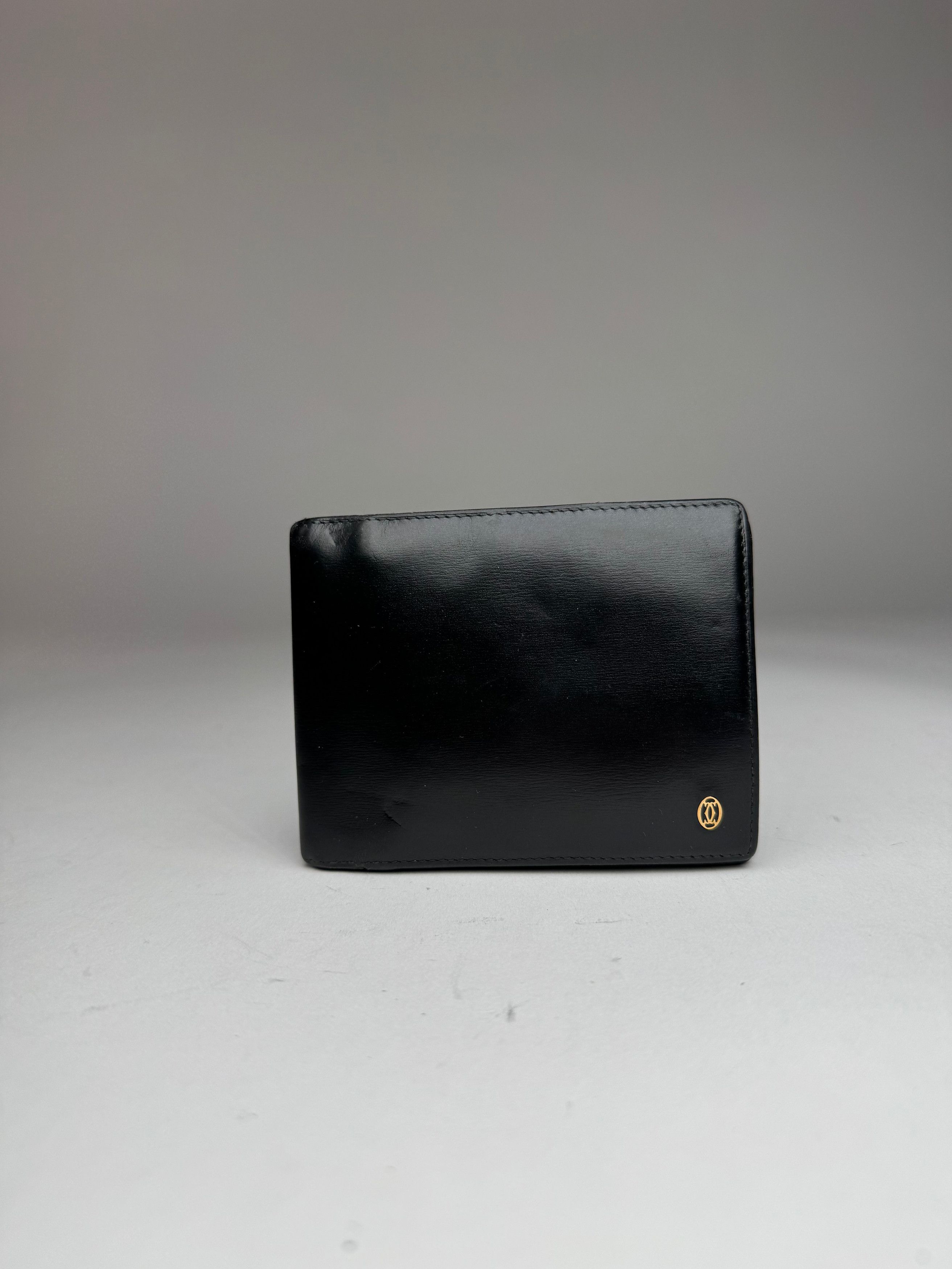 Cartier Vintage Leather Card Holder Black Size ONE SIZE - 1 Thumbnail