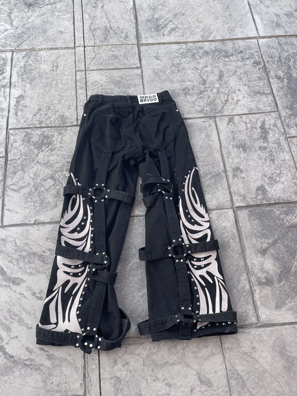 Who Decides War Whodecideswar bondage Raver pants Size US 30 / EU 46 - 2 Thumbnail