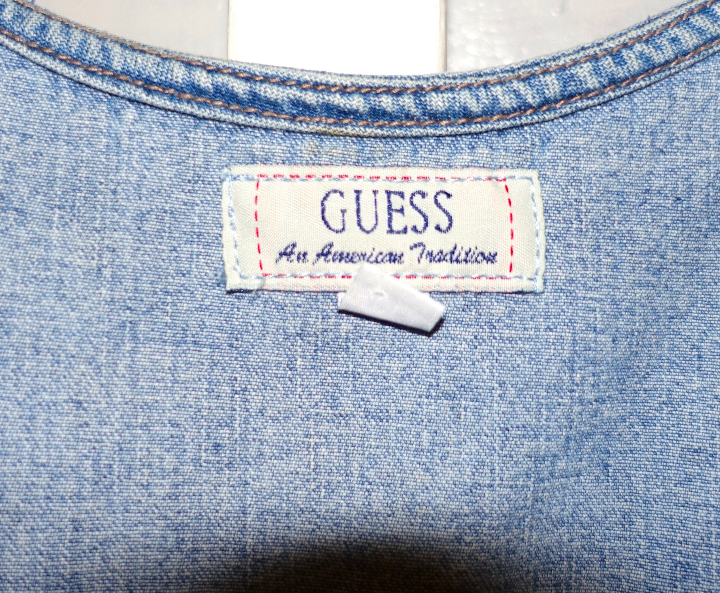 Guess Guess Denim Floral Boho Tank Top XL Size XL / US 12-14 / IT 48-50 - 7 Thumbnail