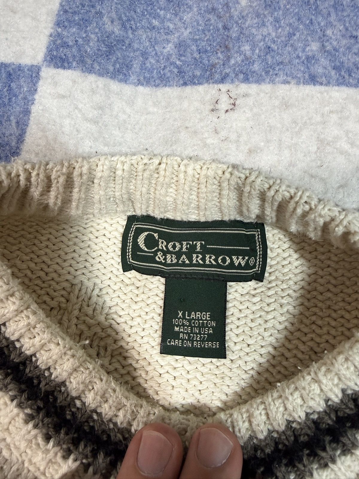 Croft & Barrow Vintage hunting dog crewneck sweater Size US XL / EU 56 / 4 - 3 Thumbnail