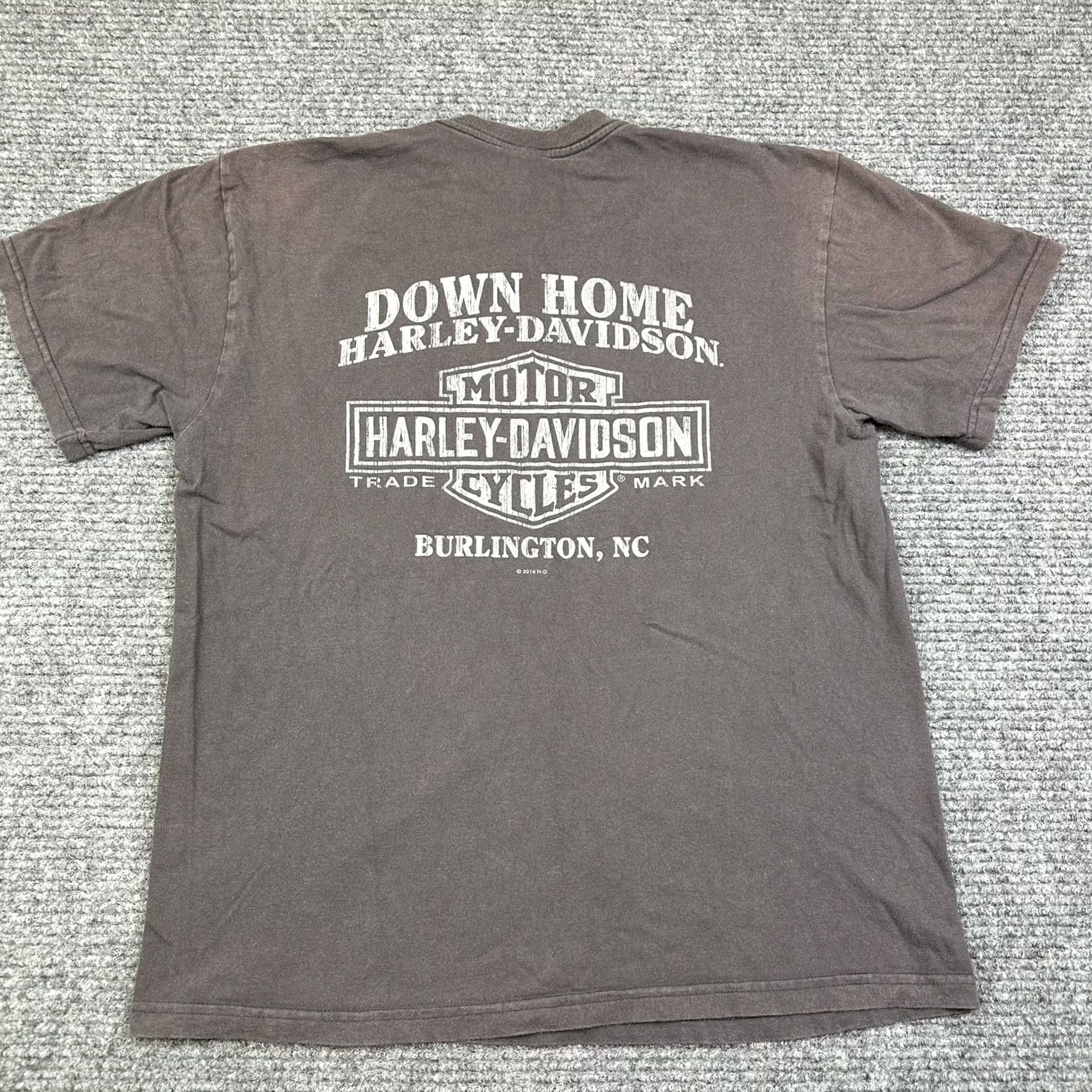 Harley Davidson Harley-Davidson T-Shirt Harley-Davidson Adult Large L Brown Cotton Double-Sided Logo Crew Neck Short Sleeve Vintage No Size US L / EU 52-54 / 3 - 3 Thumbnail