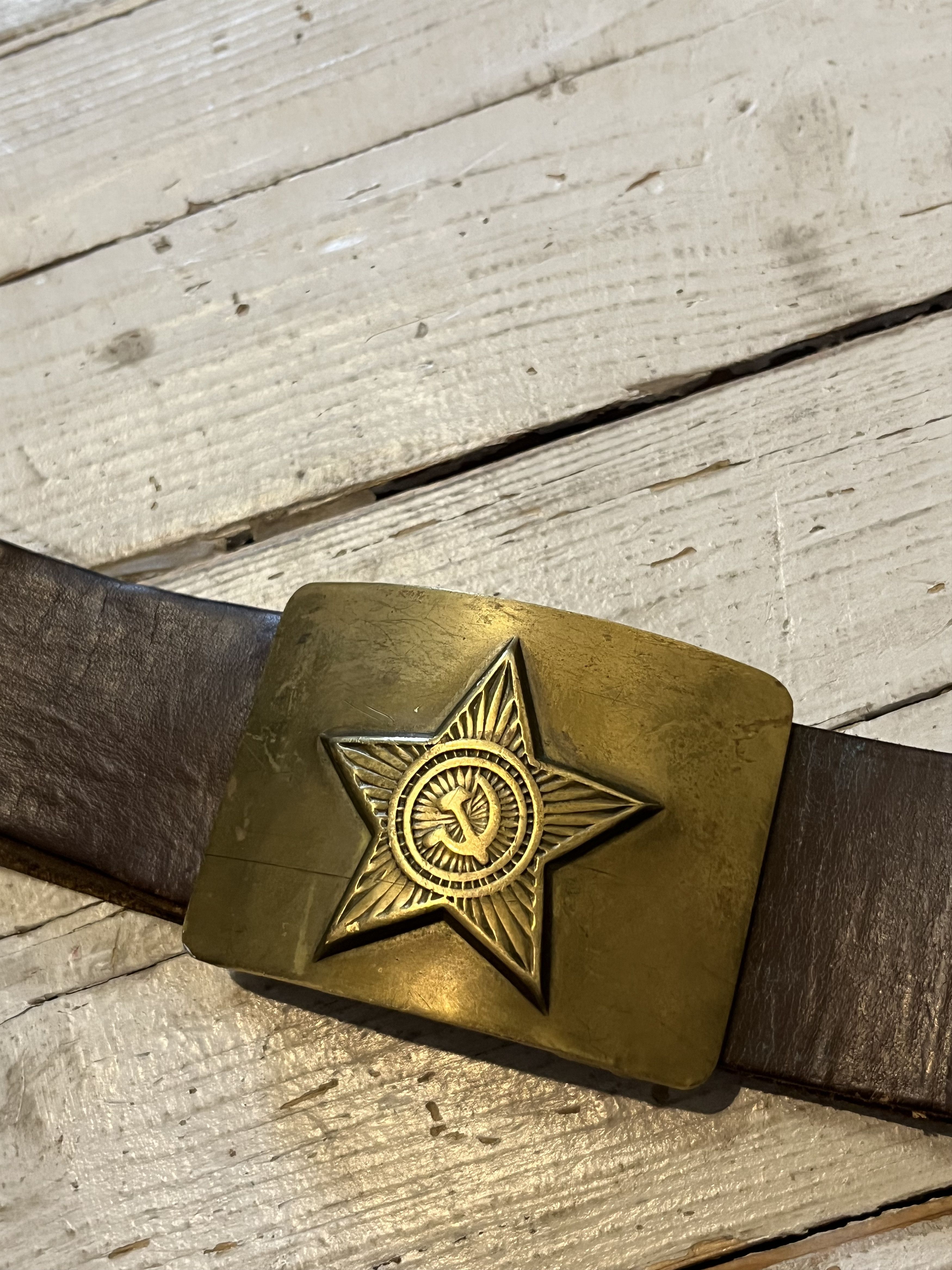 Cccp × Vintage 80's CCCP Communist Russian USSR Belt Size ONE SIZE - 4 Thumbnail