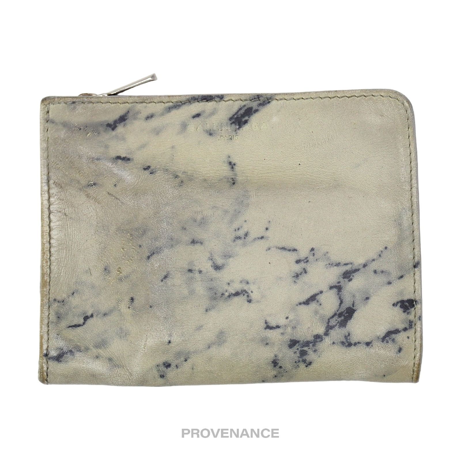 Balenciaga 🔴 Balenciaga Marble Zip Wallet - Black/Off-White Size ONE SIZE - 1 Thumbnail