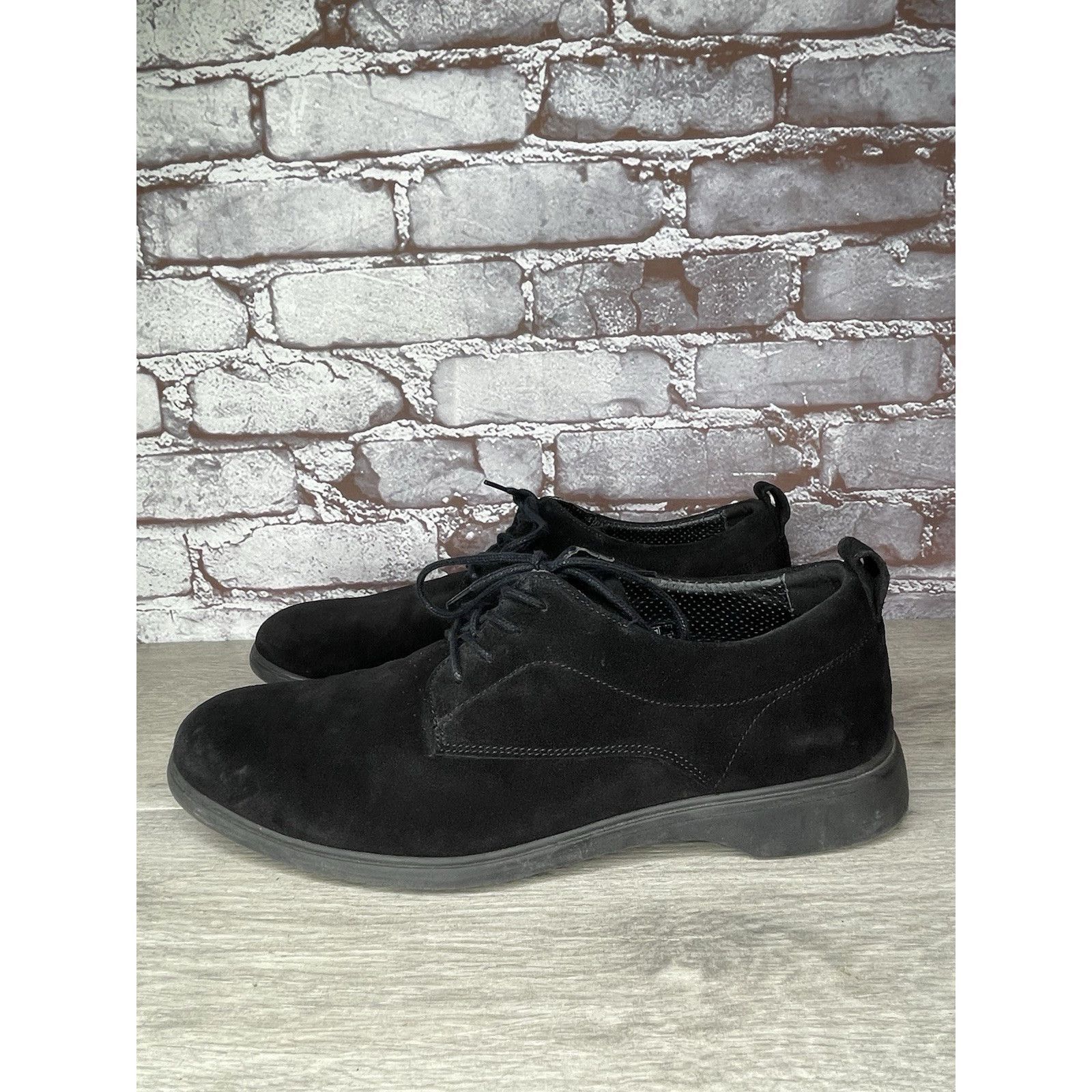 Lumberjack Amberjack Black Suede Leather Lace Up Rubber Oxfords Shoes M Size US 10.5 / EU 43-44 - 1 Thumbnail