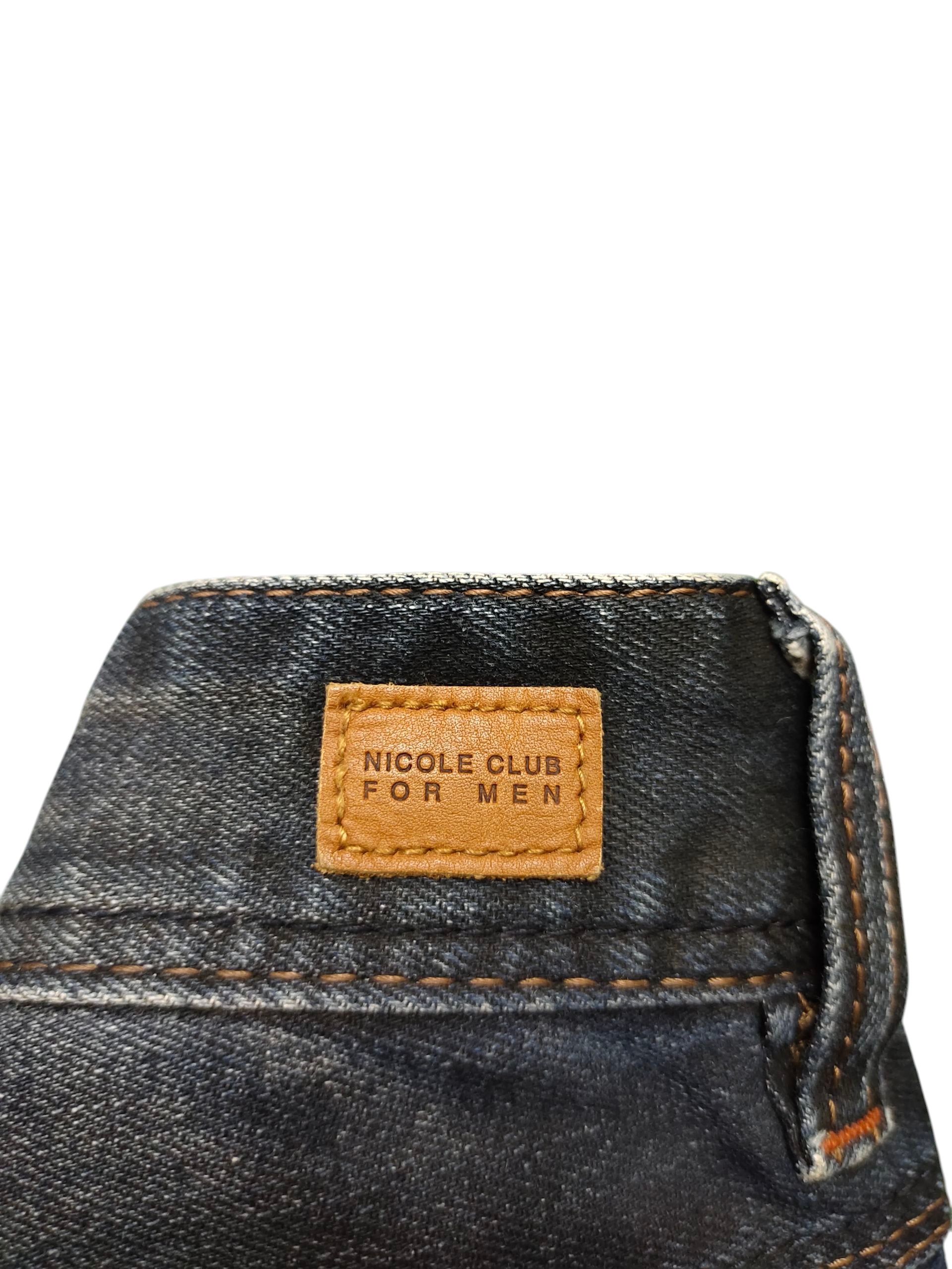 Nicole Club Flare Jeans Nicole Club Waxed Clawmark Slim Fit Bootcut Y2k Size US 30 / EU 46 - 7 Thumbnail